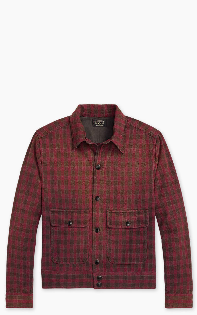 RRL Checked Woven Shirt Jacket Red/Black