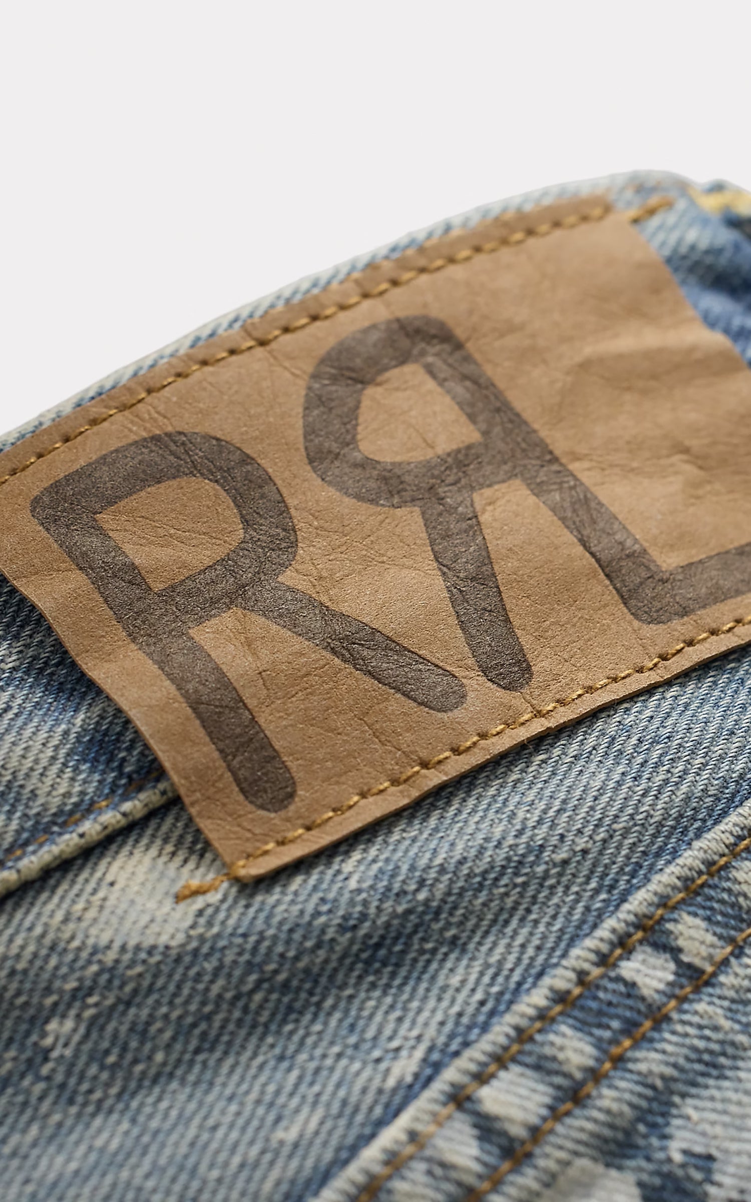 RRL Straight Fit Distressed Jean Fenimore Wash