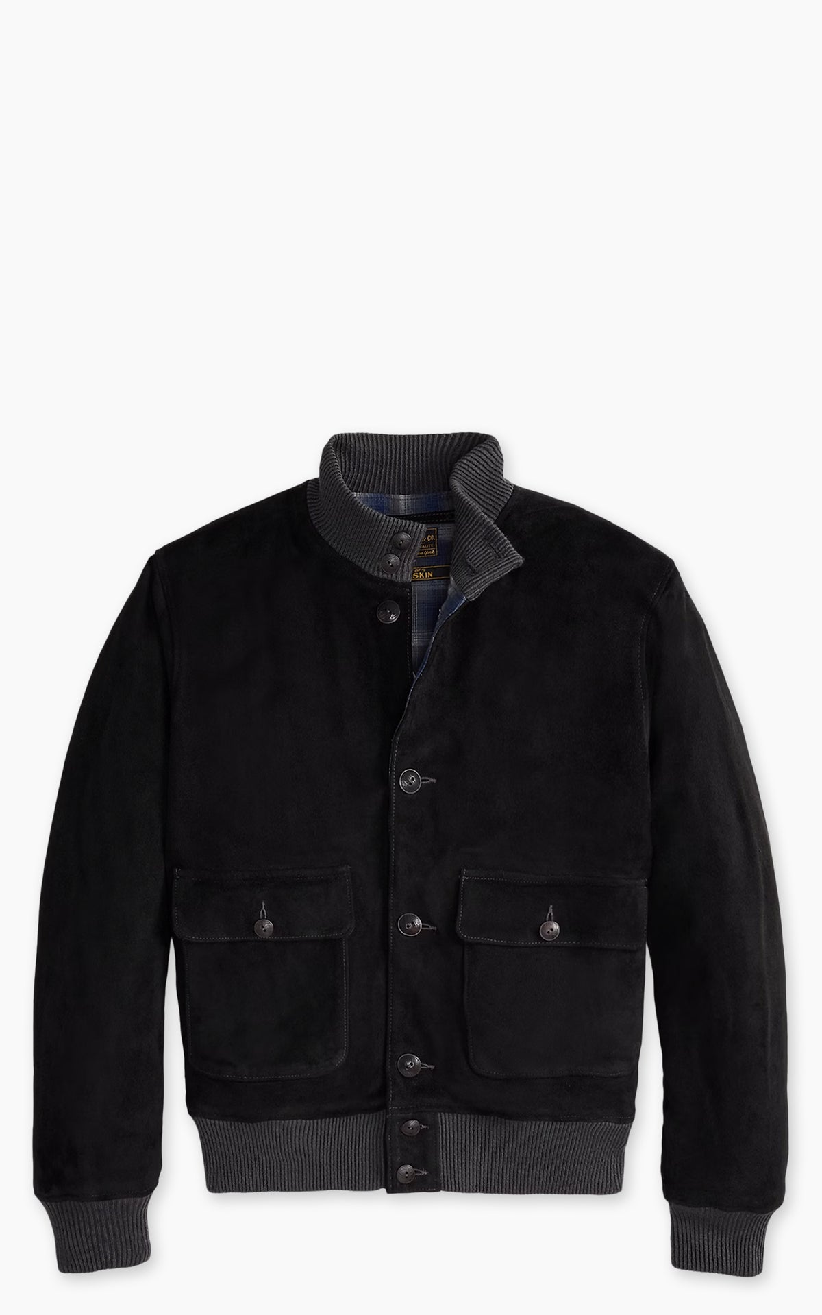 RRL Alston Leather Jacket Brown