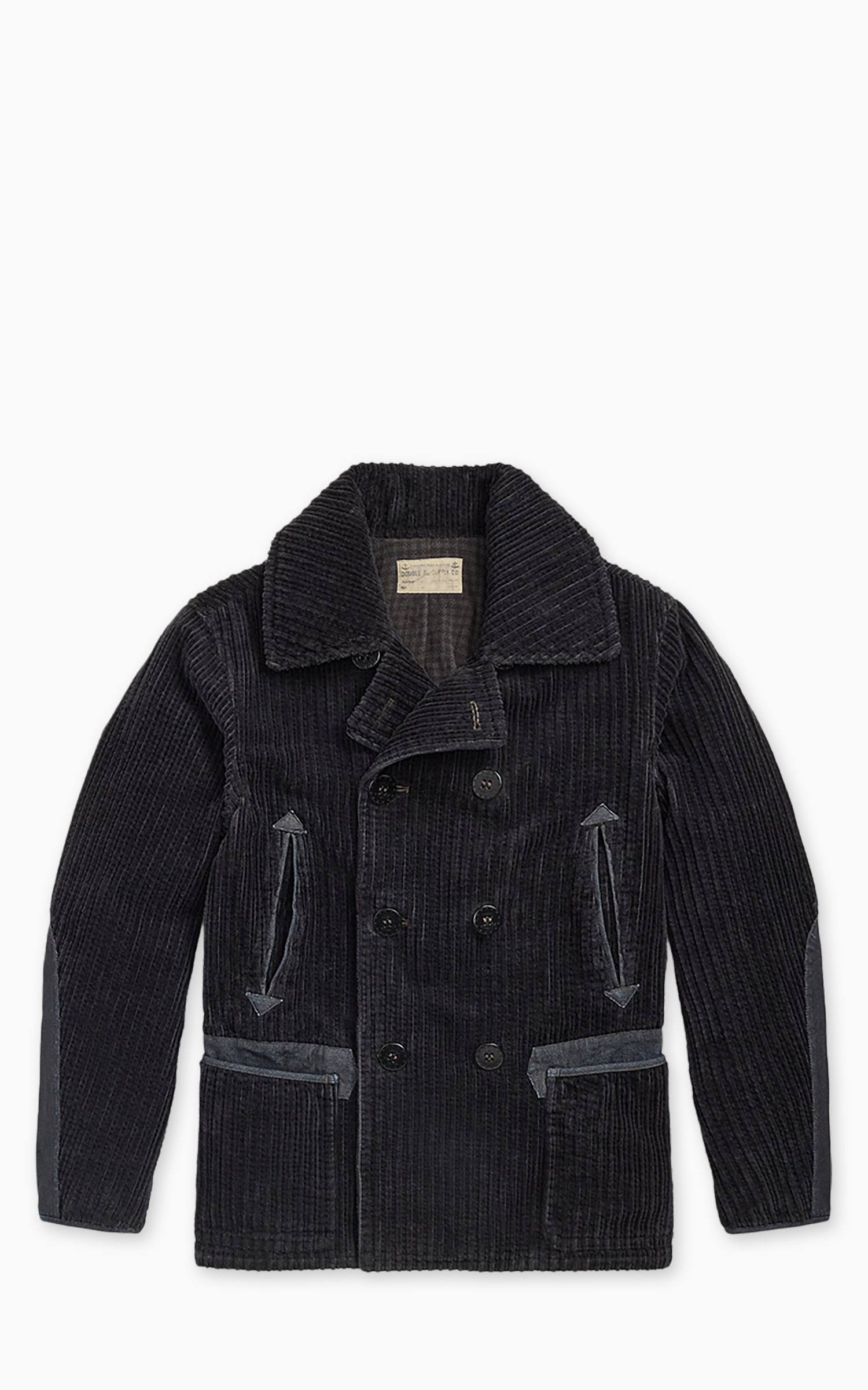 RRL Denim-Trim Corduroy Peacoat Vintage Navy