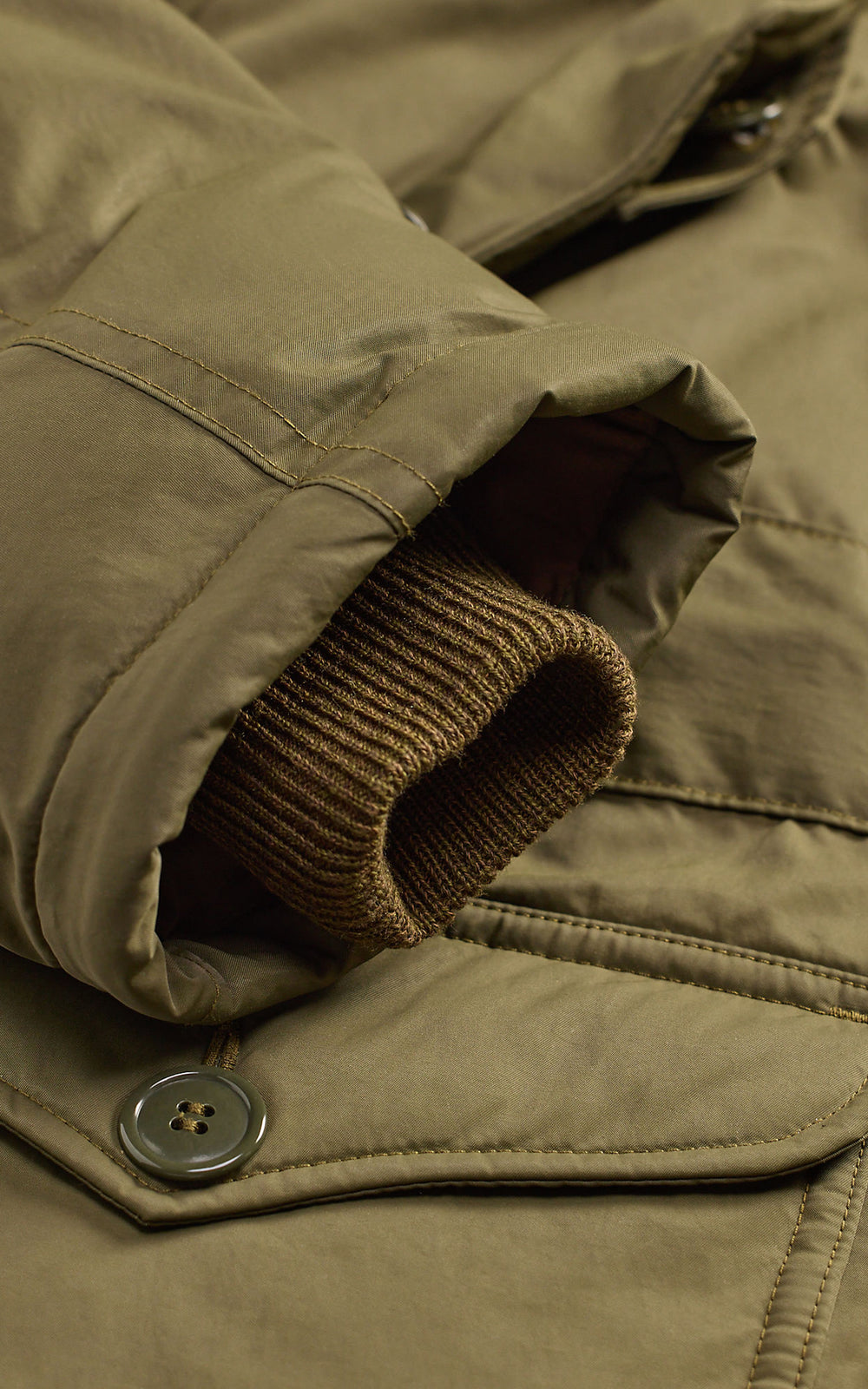 RRL Faux-Fur-Trim Parka Vintage Olive
