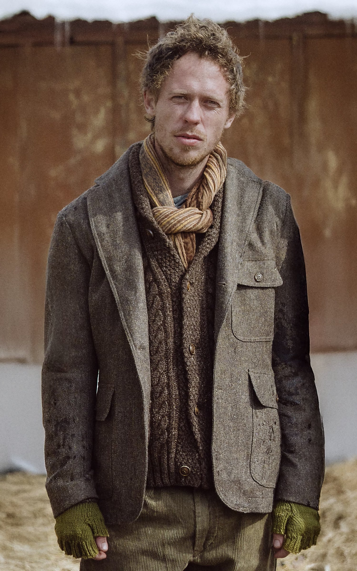 RRL Unconstructed Wool-Blend Blazer Vintage Brown