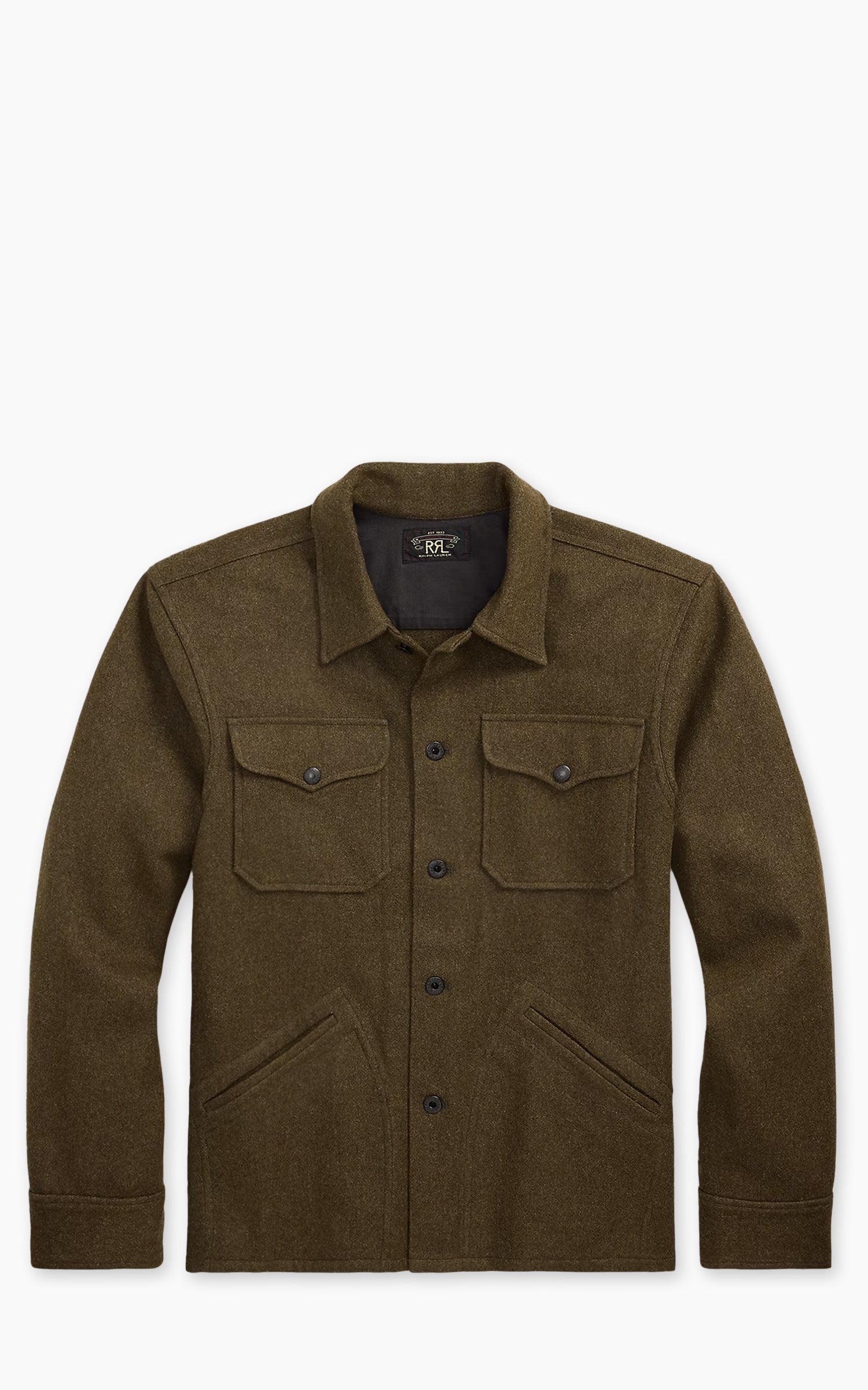 RRL Wool-Blend Overshirt Olive