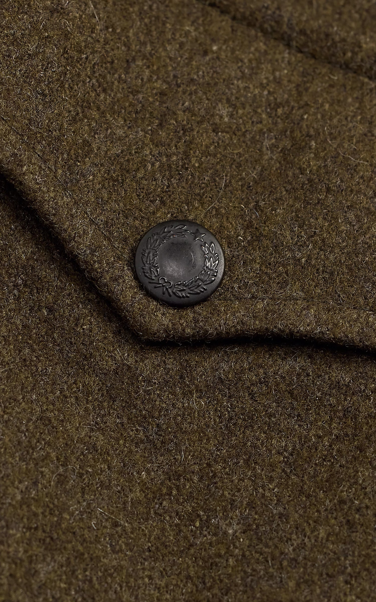 RRL Wool-Blend Overshirt Olive