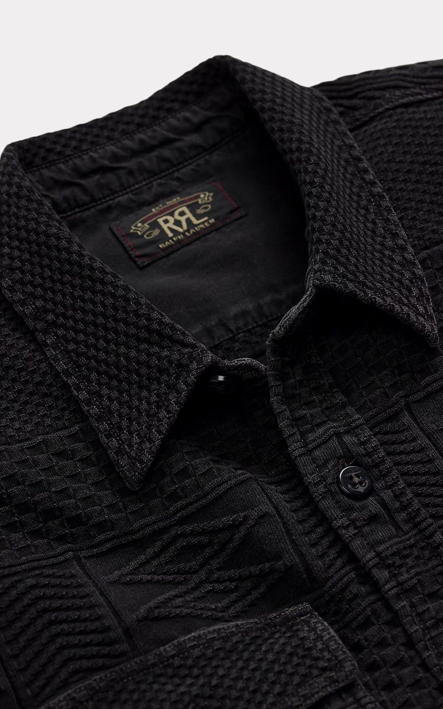 RRL Jacquard Workshirt Indigo