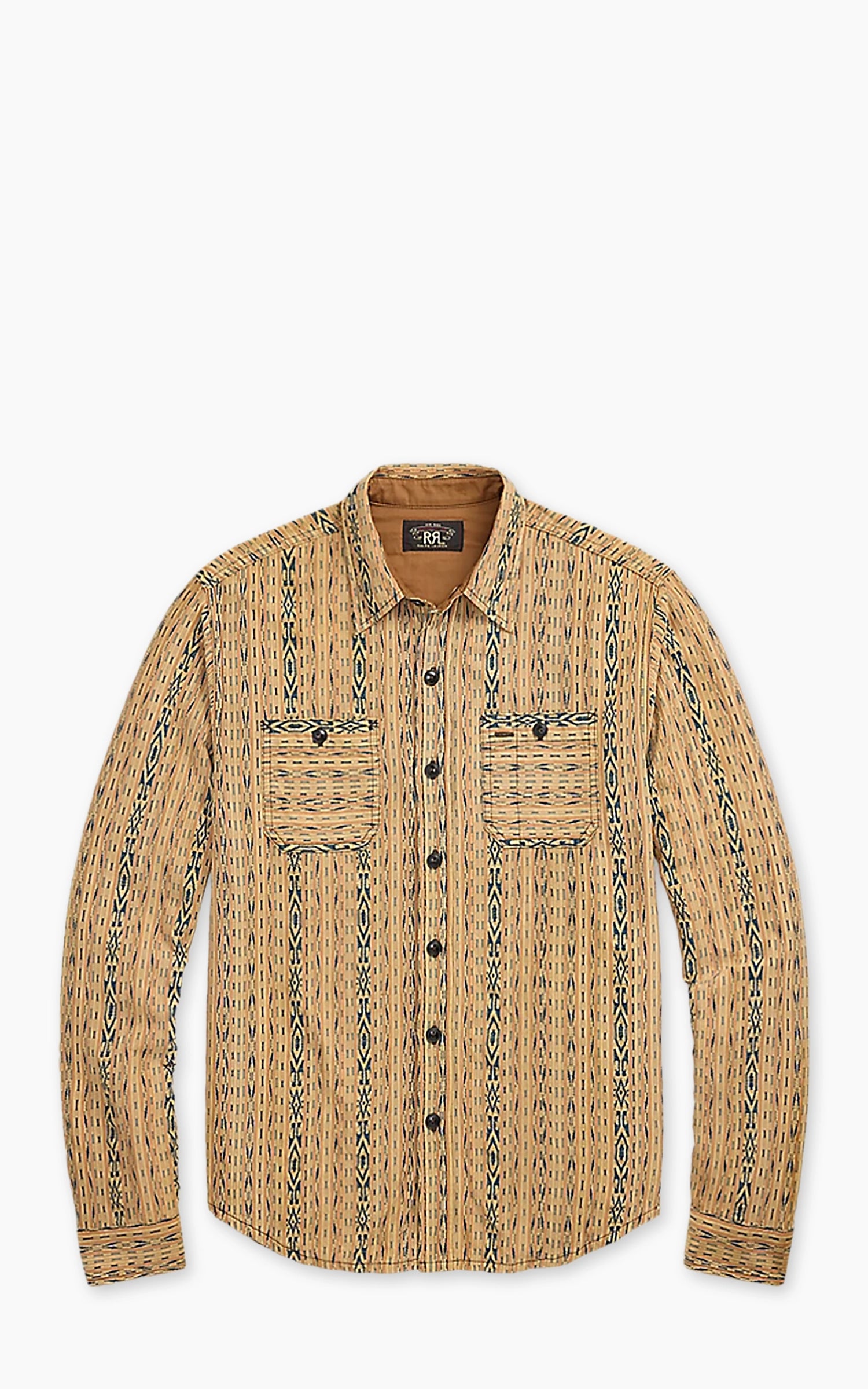 RRL レイルマンワークシャツ RRL Jacquard Workshirt Yellow Multi