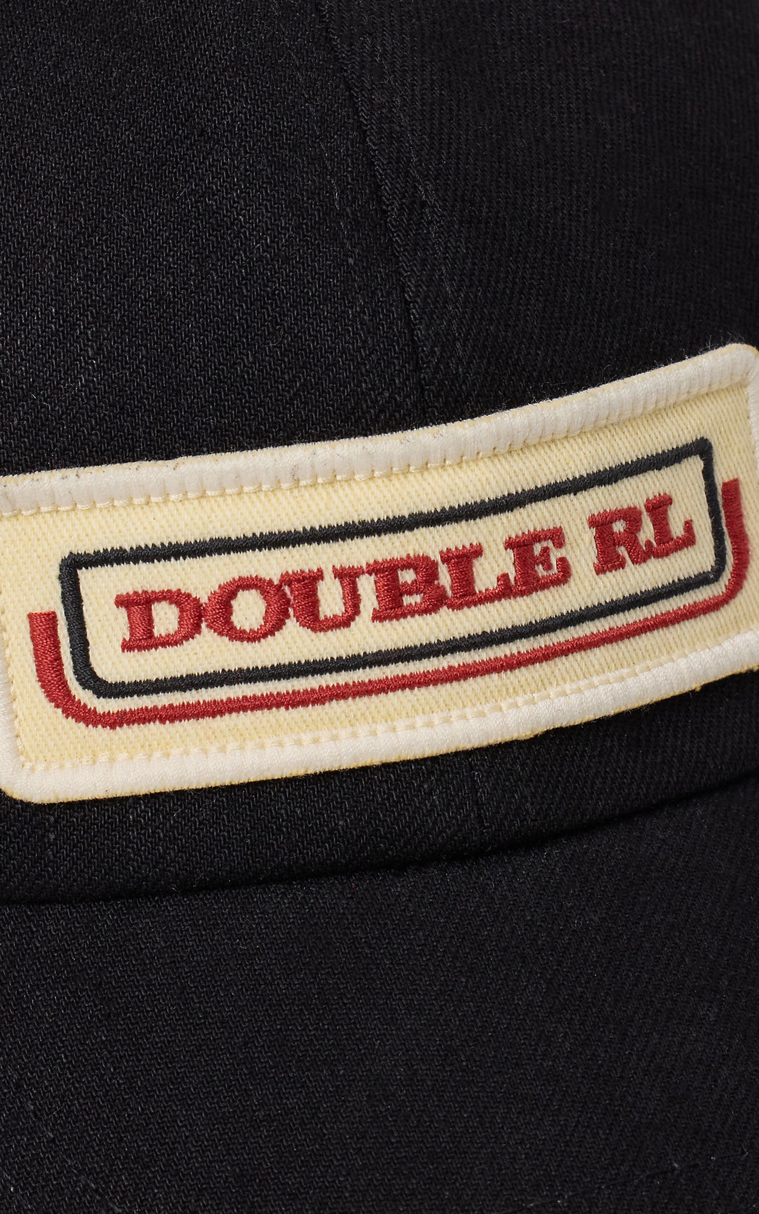 RRL Logo-Patch Denim Trucker Cap Black