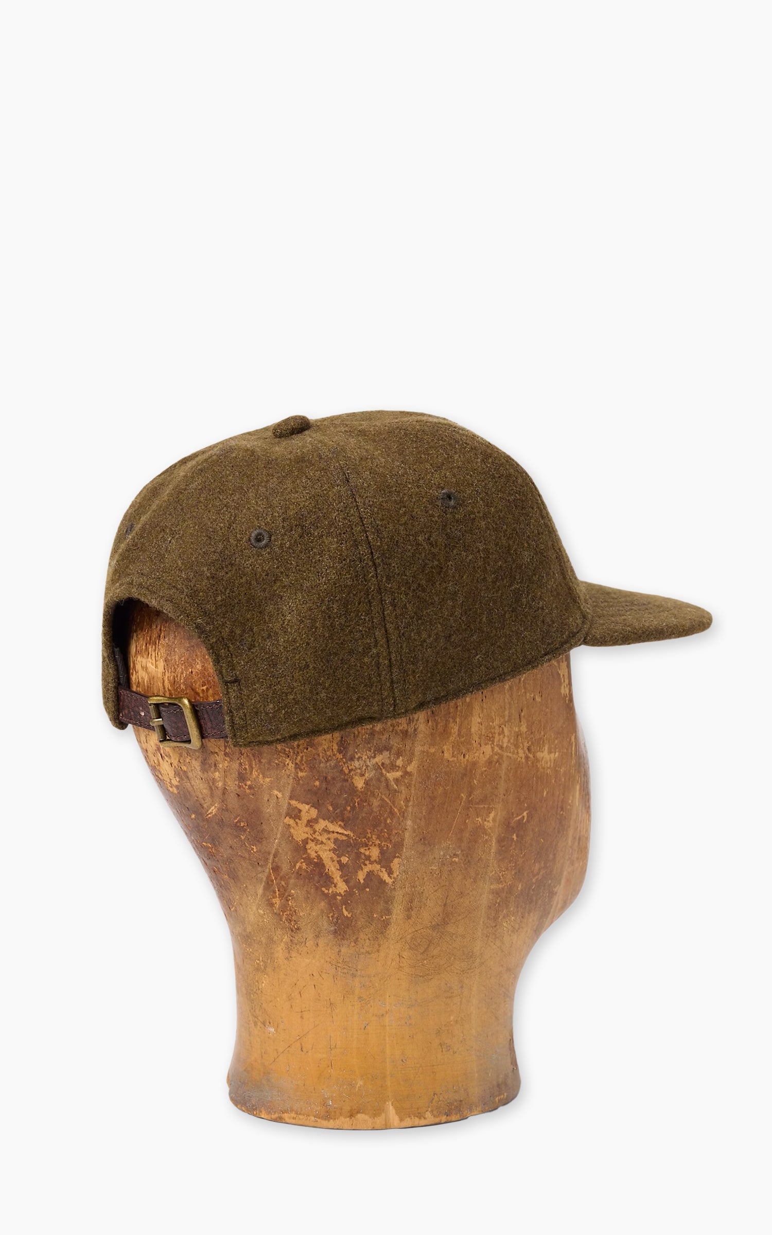 RRL Bullion Wool-Blend Ball Cap Olive