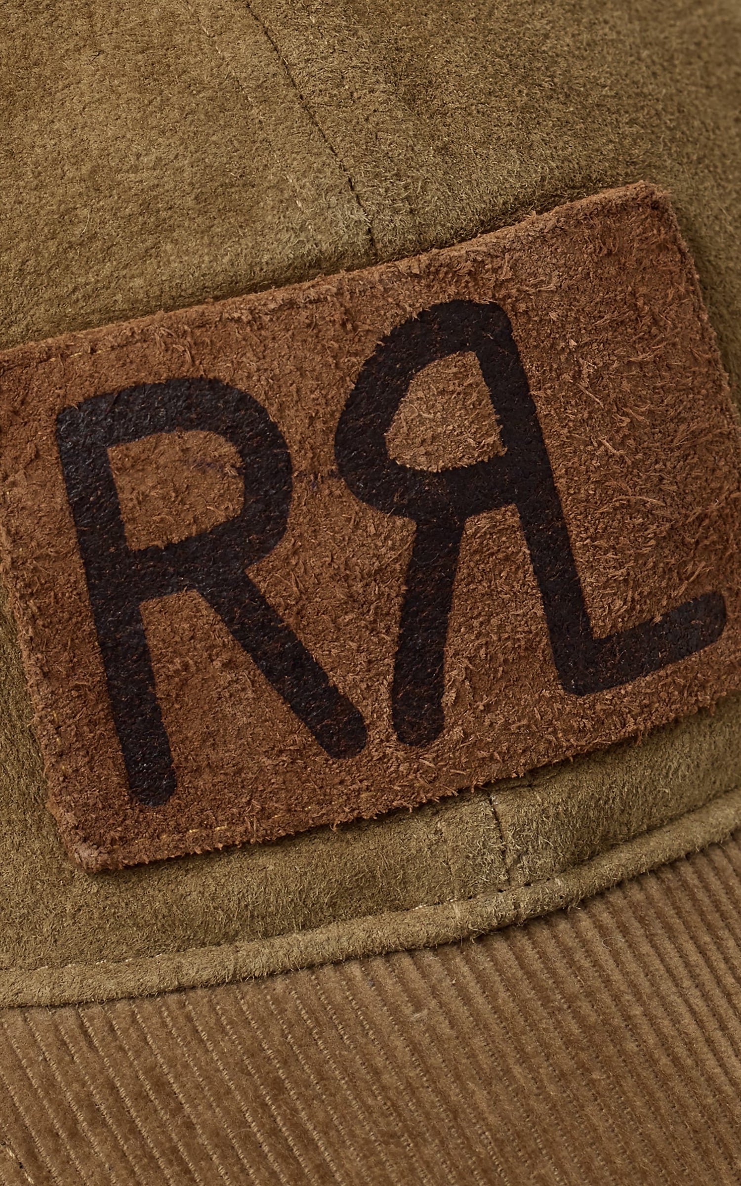 RRL Roughout Suede Trucker Cap Tan