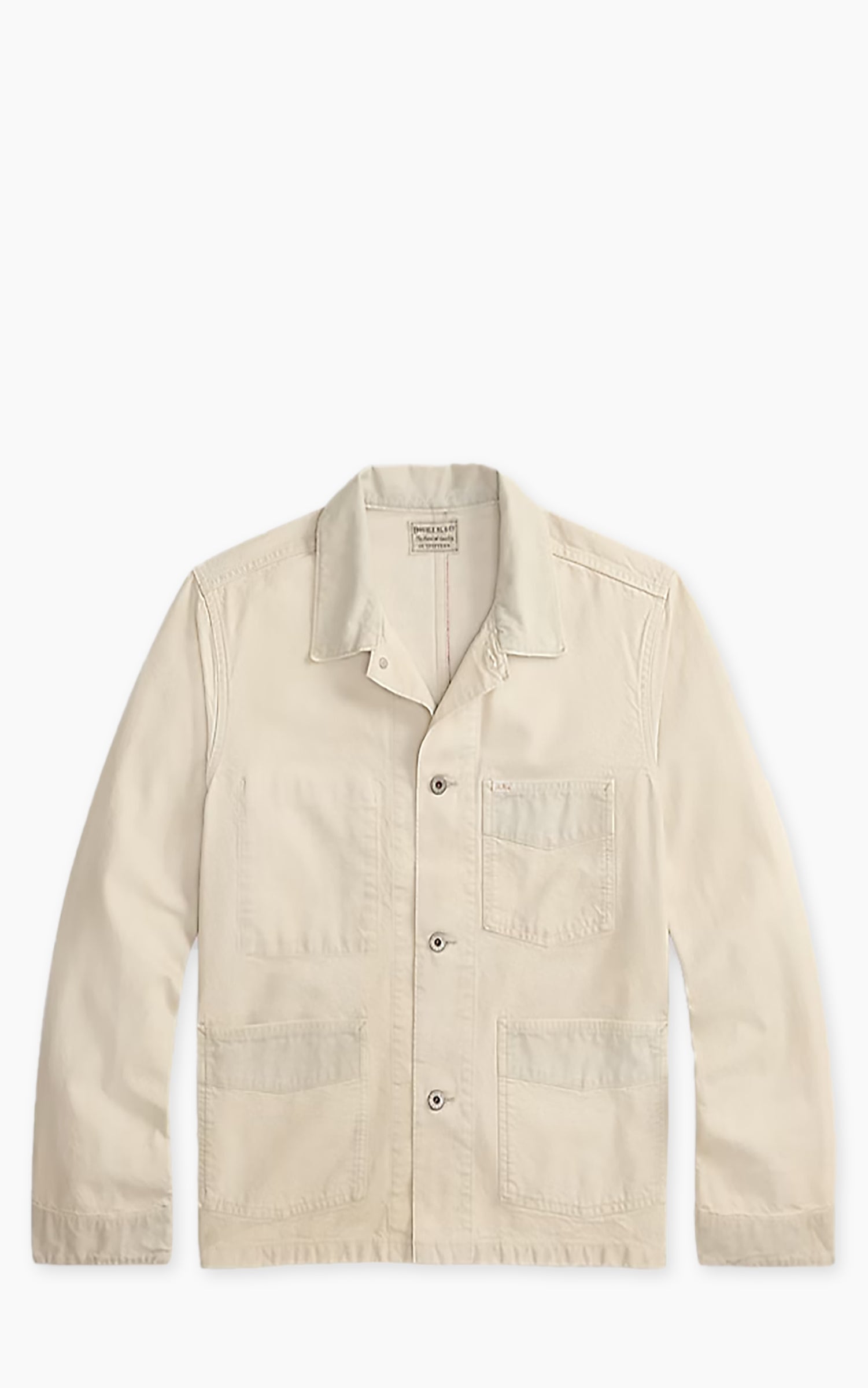 RRL Lewis Corduroy-Trim Selvedge Canvas Jacket Vintage Natural