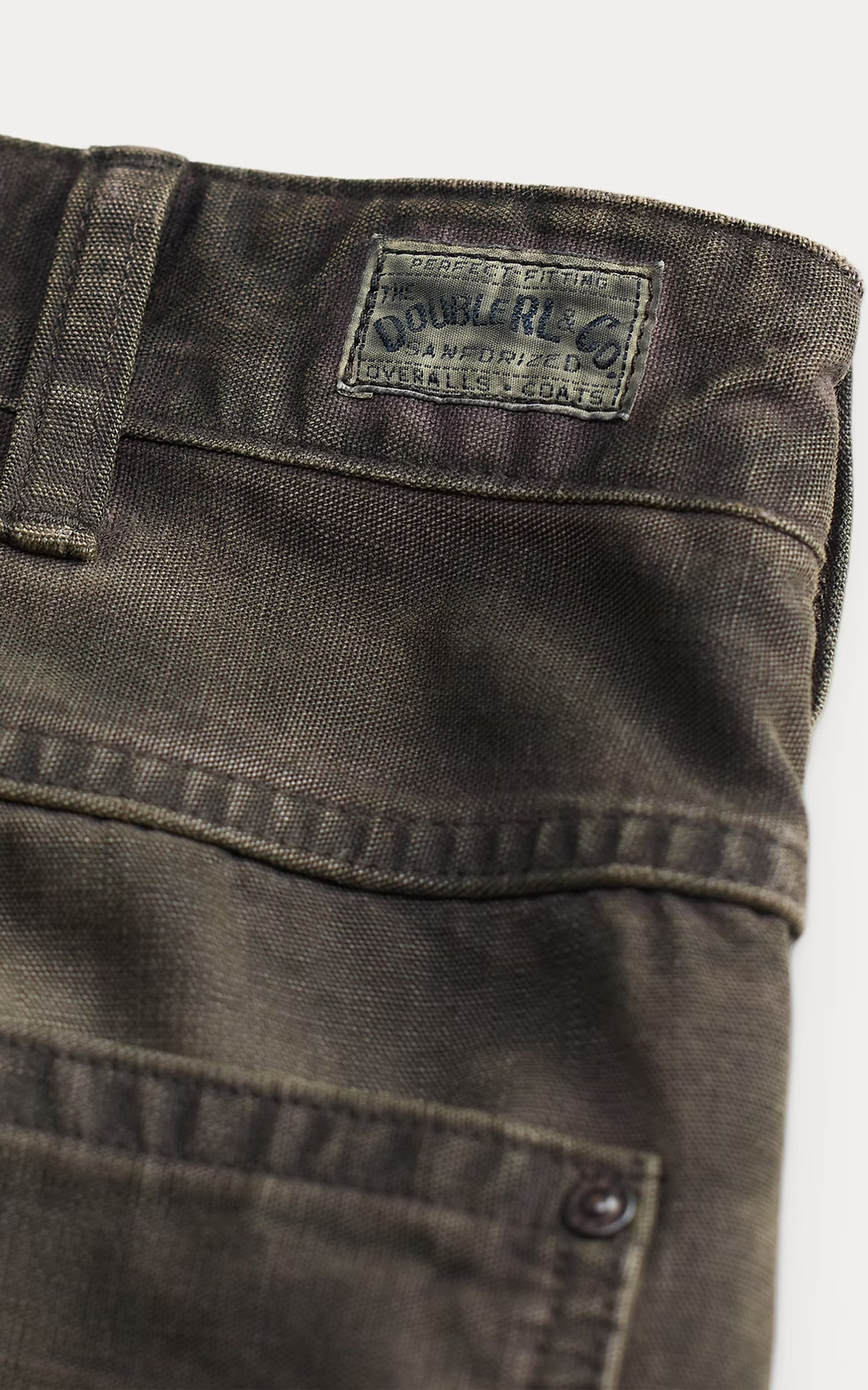 RRL Engineer Fit Canvas Carpenter Trouser Black
