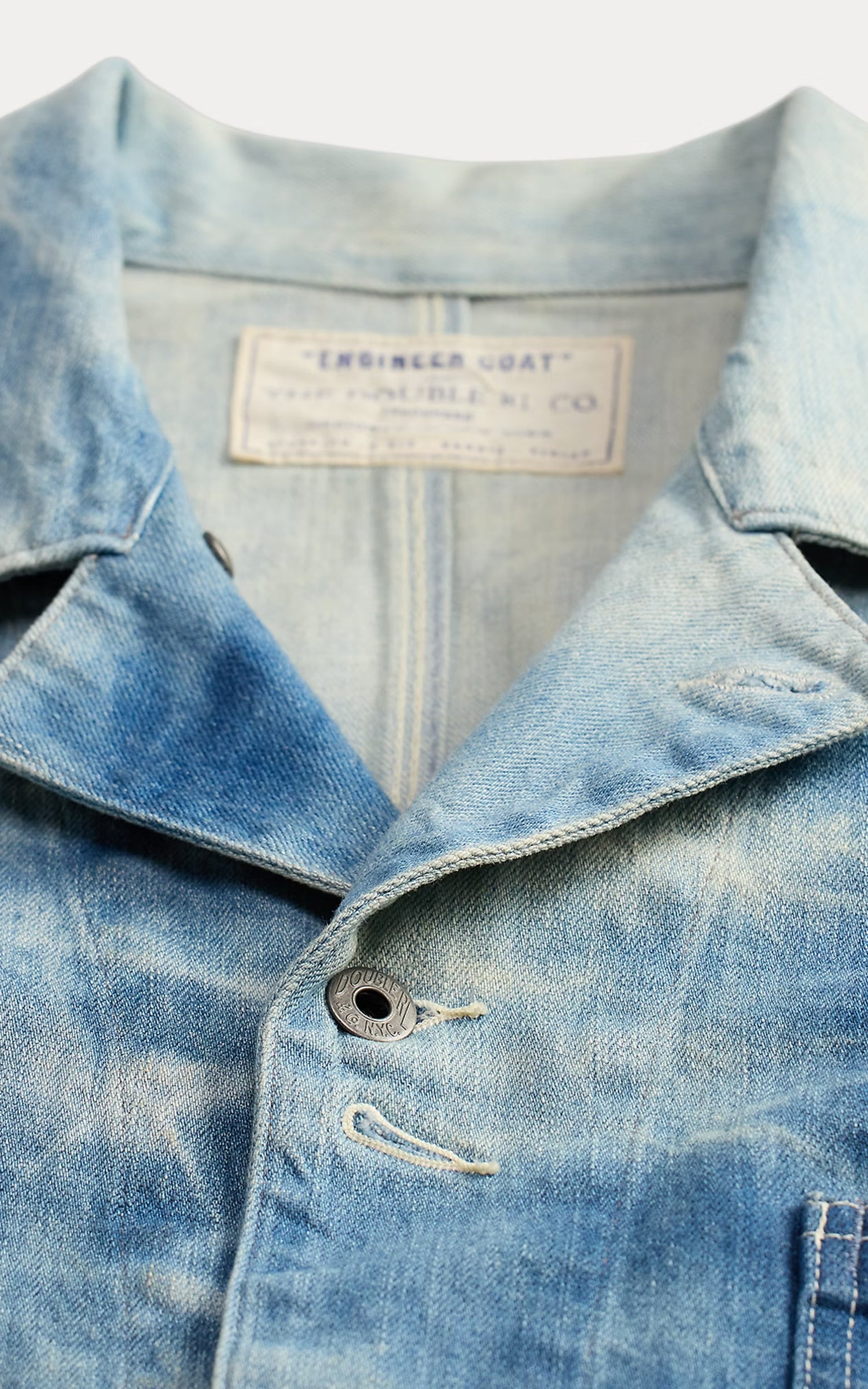 RRL Indigo Denim Engineer Jacket Biloxi Wash