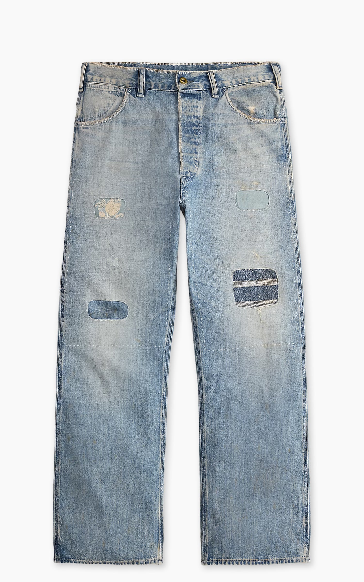 RRL Repaired Earlston Carpenter Jeans Earlston Wash
