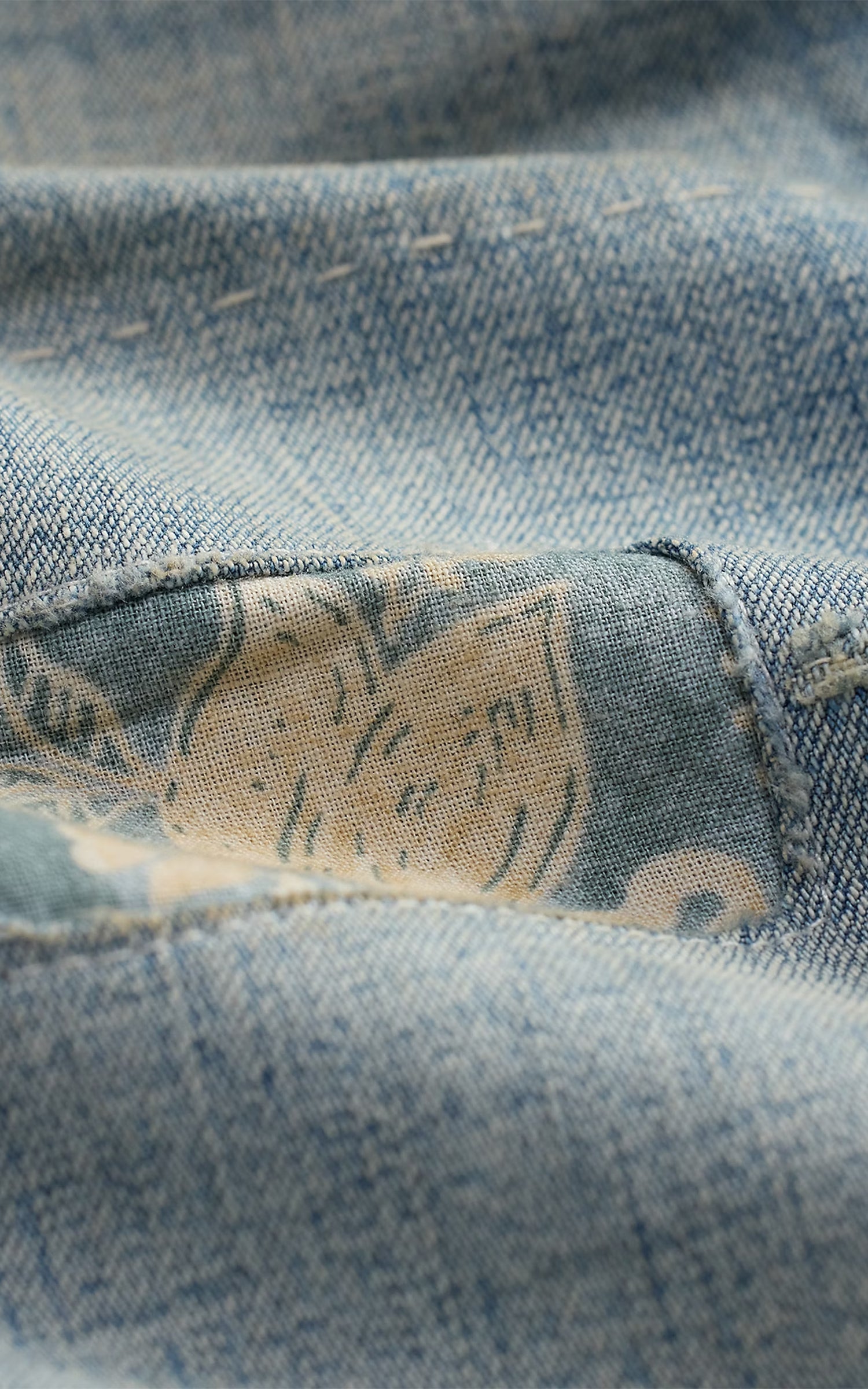 RRL Repaired Earlston Carpenter Jeans Earlston Wash