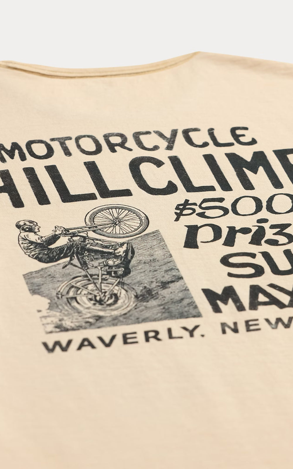 RRL Jersey Graphic T-Shirt Paper White