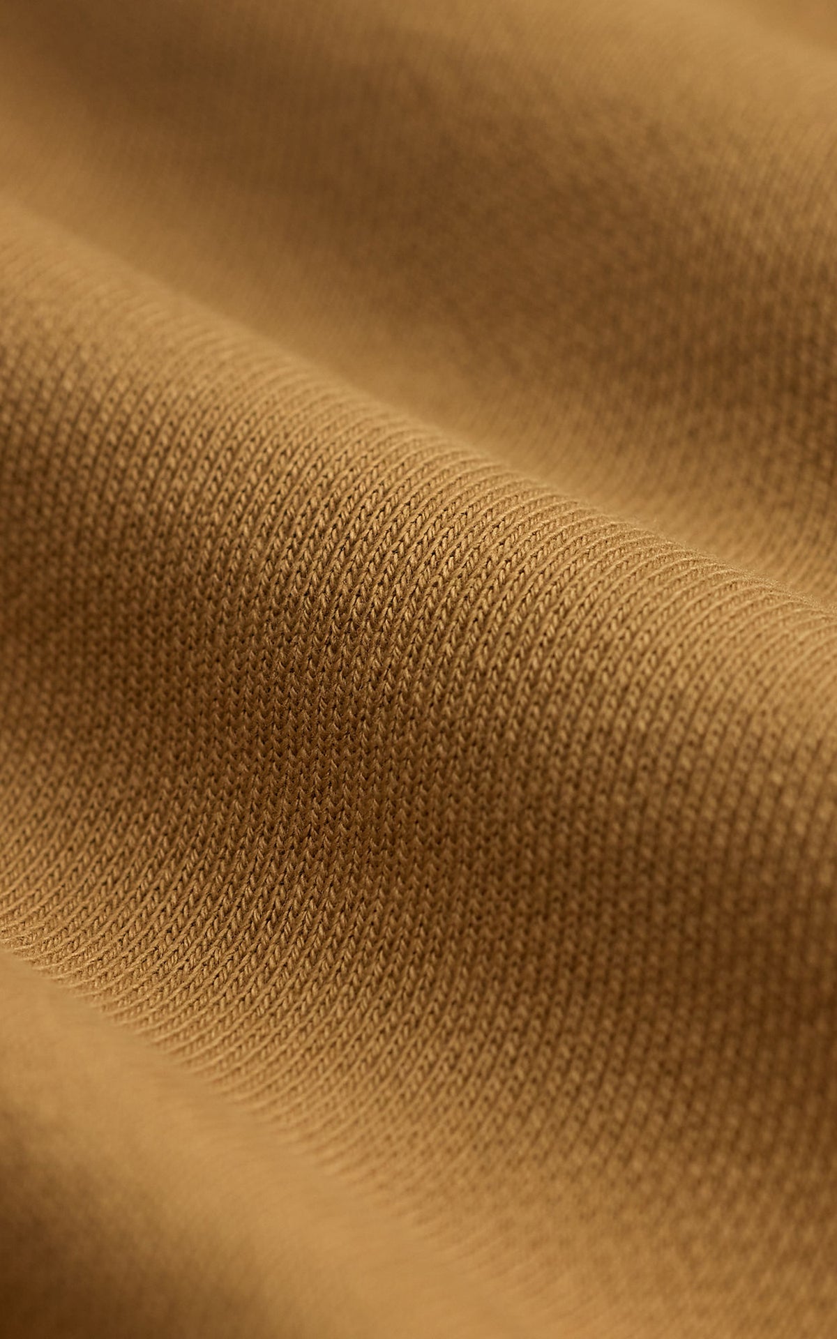 RRL Full-Zip Garment-Dyed Fleece Hoodie Tan