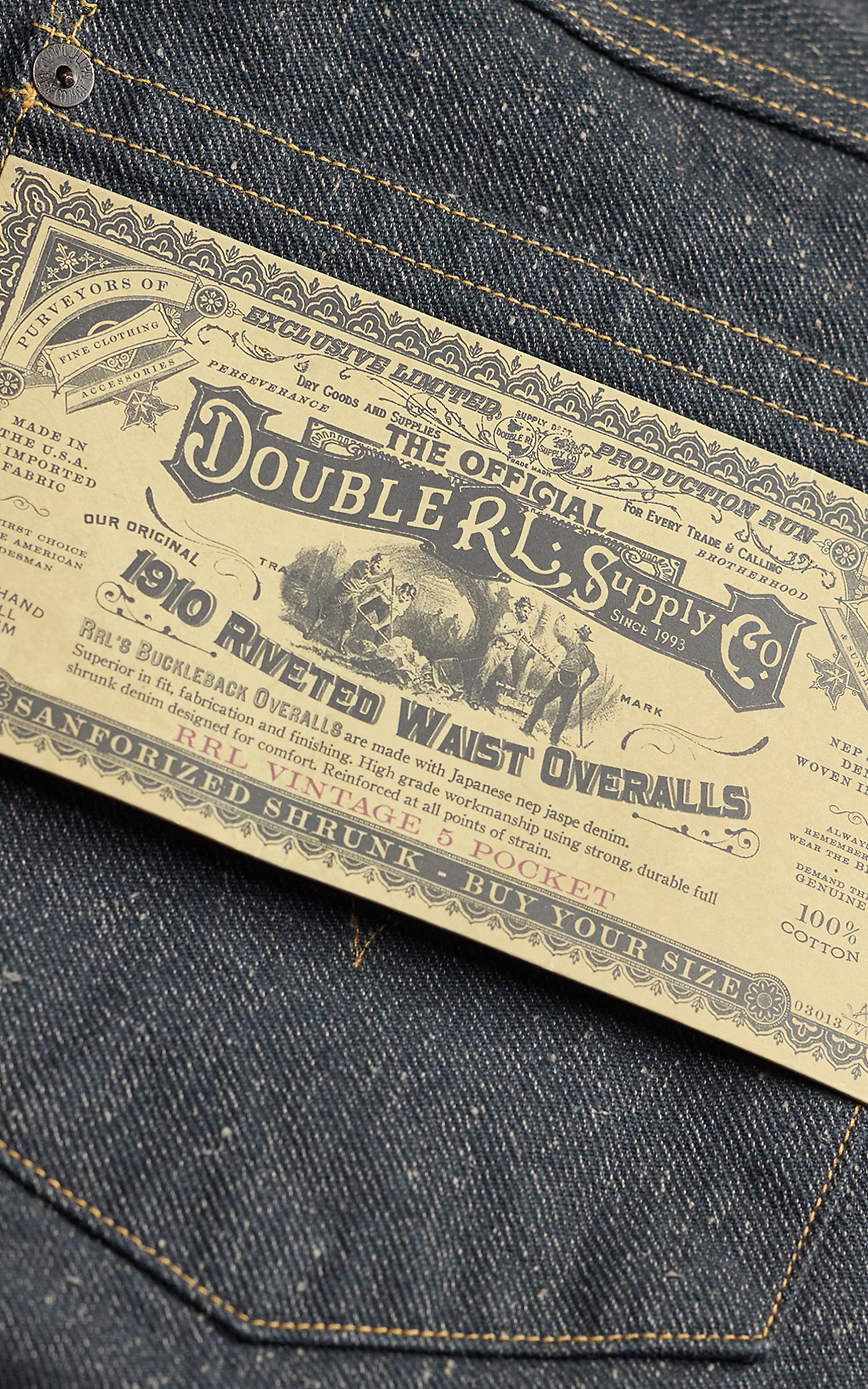 RRL Limited-Edition Straight Fit Jean Rinse