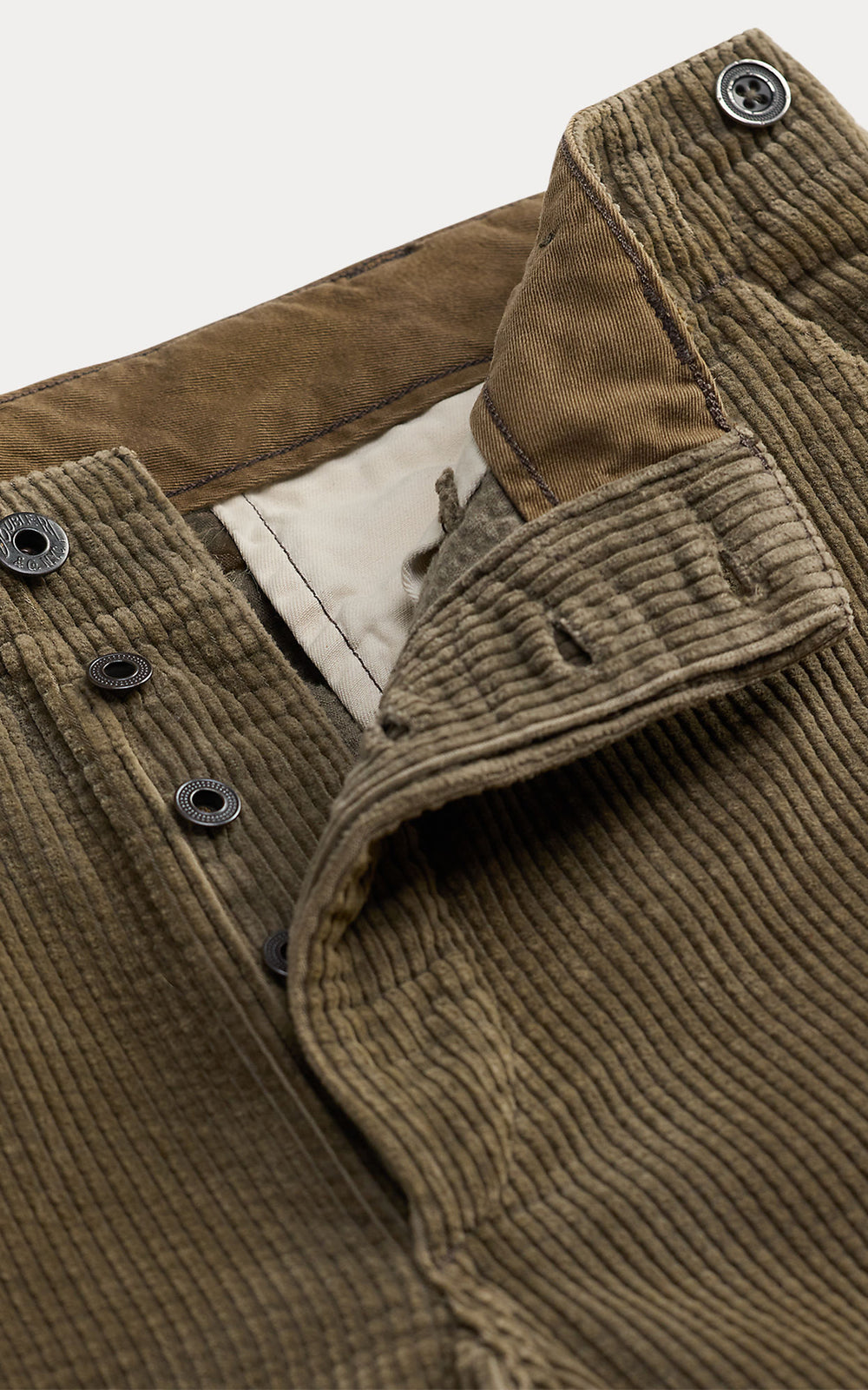 RRL Repaired Corduroy Field Pant Distressed Brown
