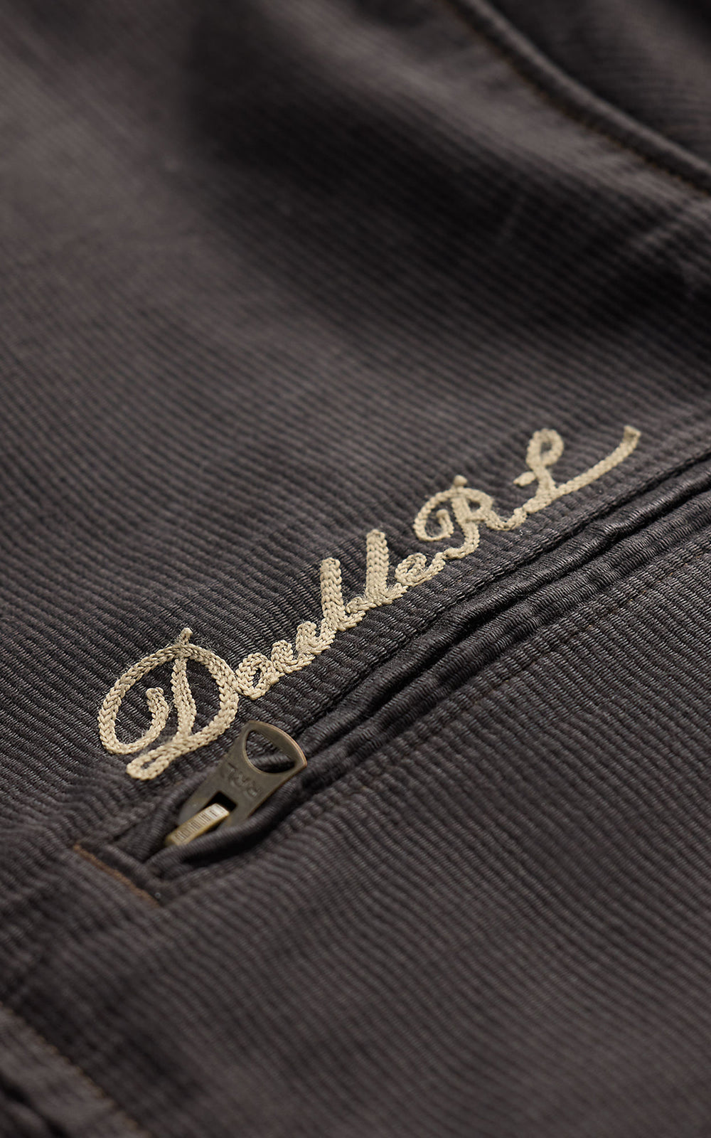 RRL Lightweight Corduroy Café-Racer-Jacket Vintage Black