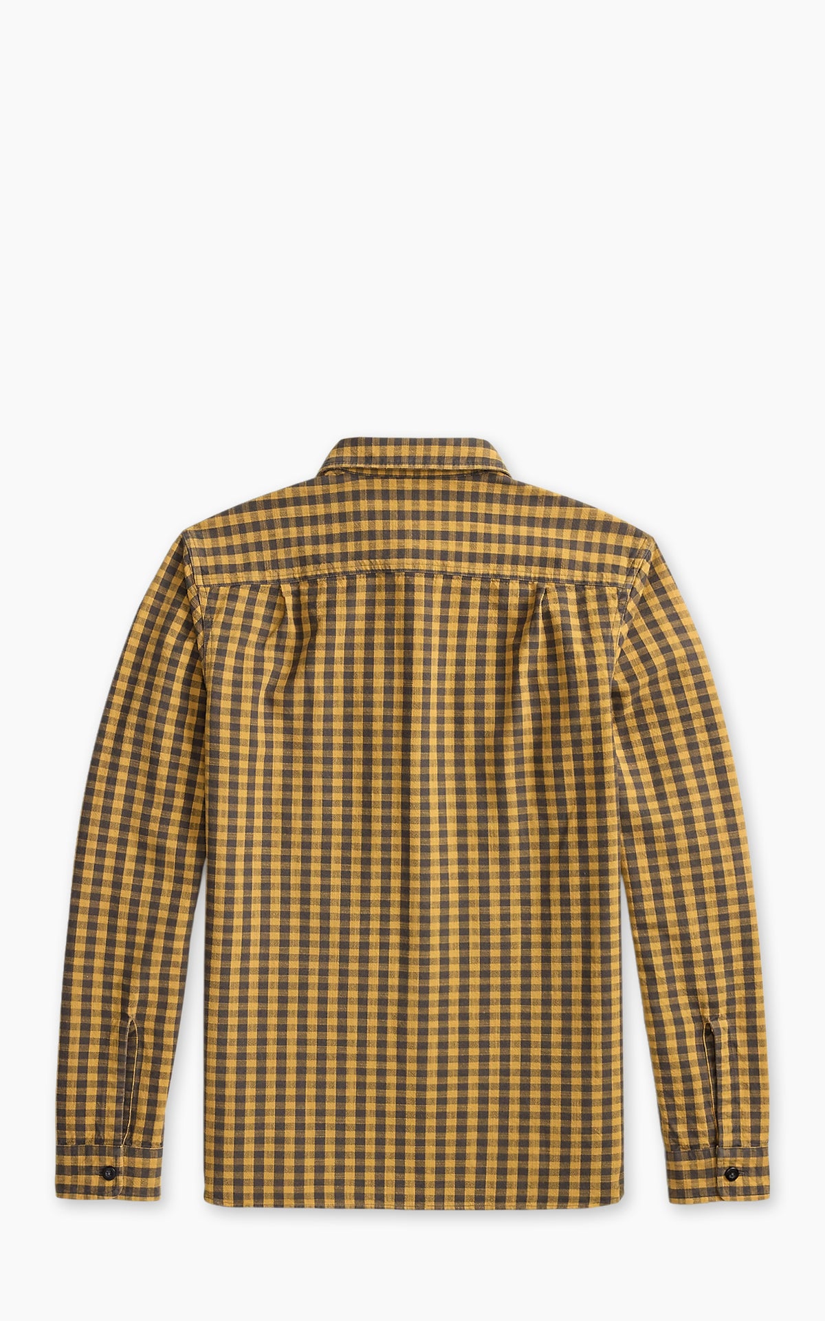 RRL Checked Workshirt Gold Charcoal
