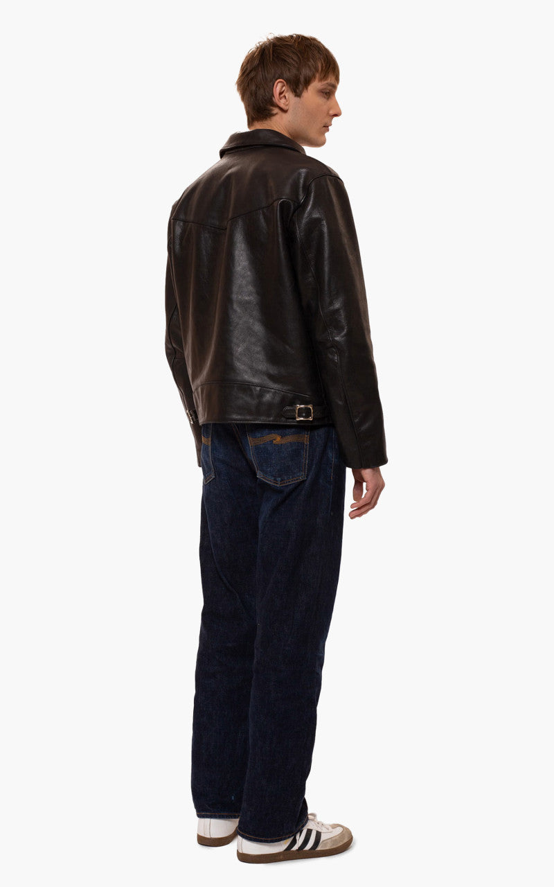 Nudie Jeans Eddy Rider Leather Jacket Black