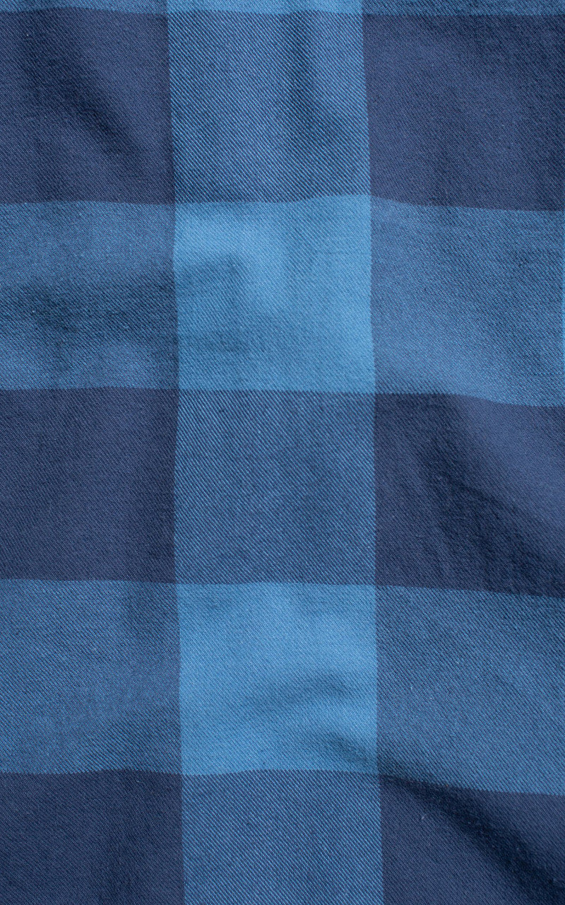 Nudie Jeans George Flannel Shirt Blue