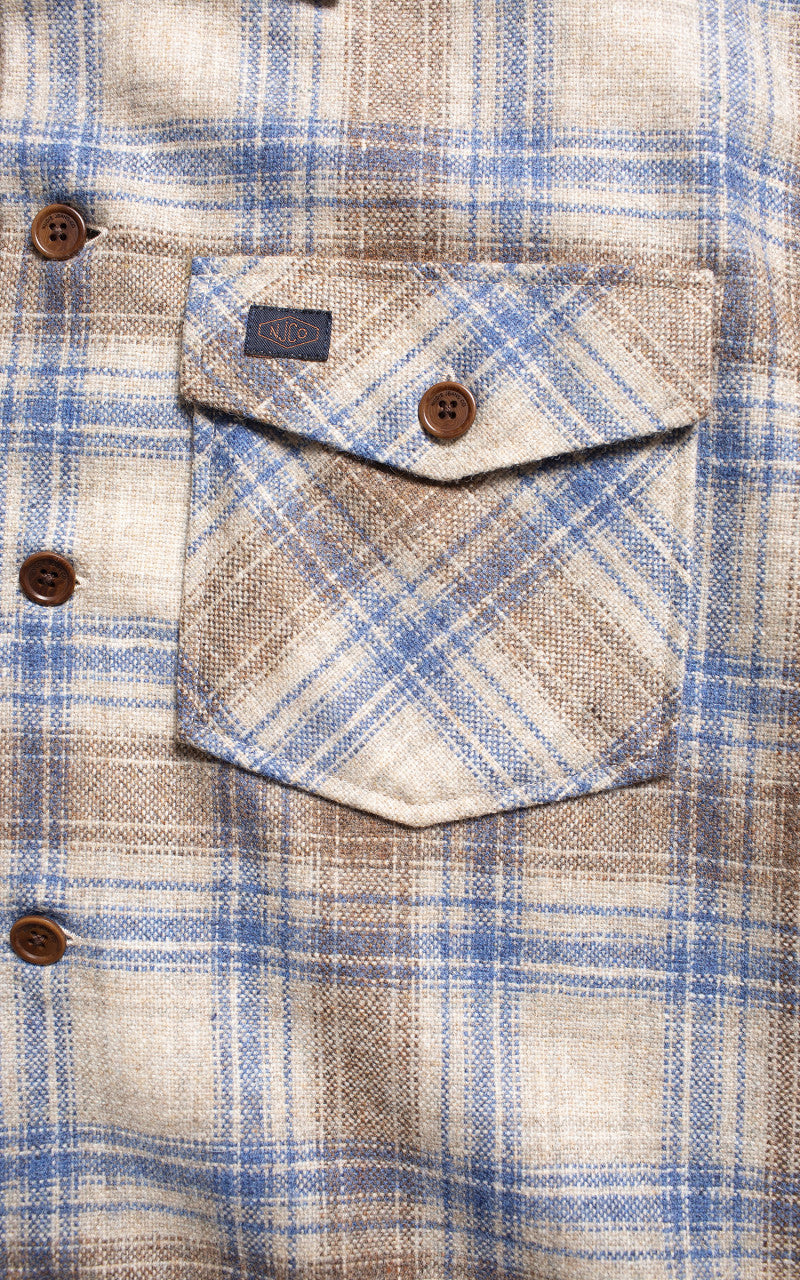 Nudie Jeans Vincent Board Shirt Beige