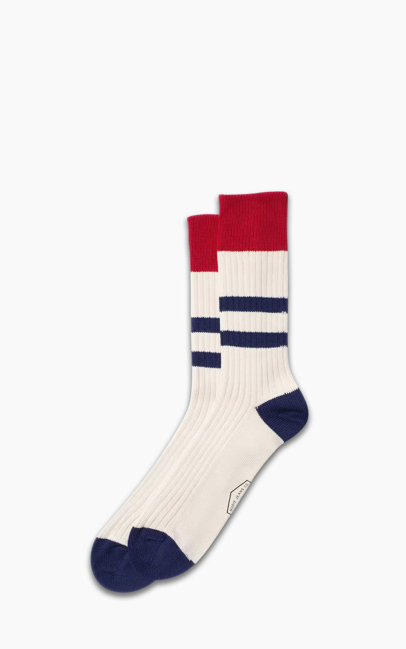 Nudie Jeans Rib Socks Offwhite