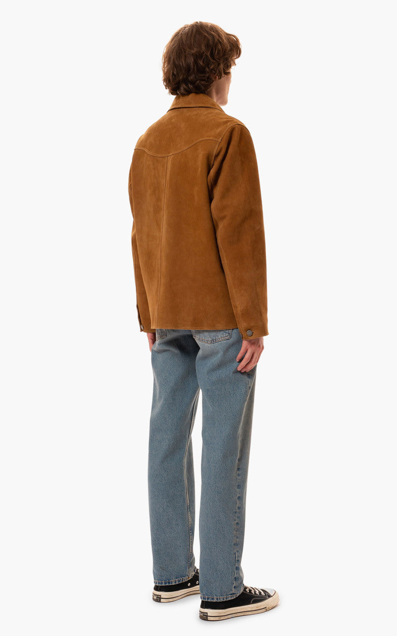 Nudie Jeans Muddy Nubuck Jacket Camel