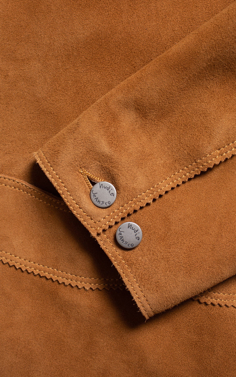 Nudie Jeans Muddy Nubuck Jacket Camel