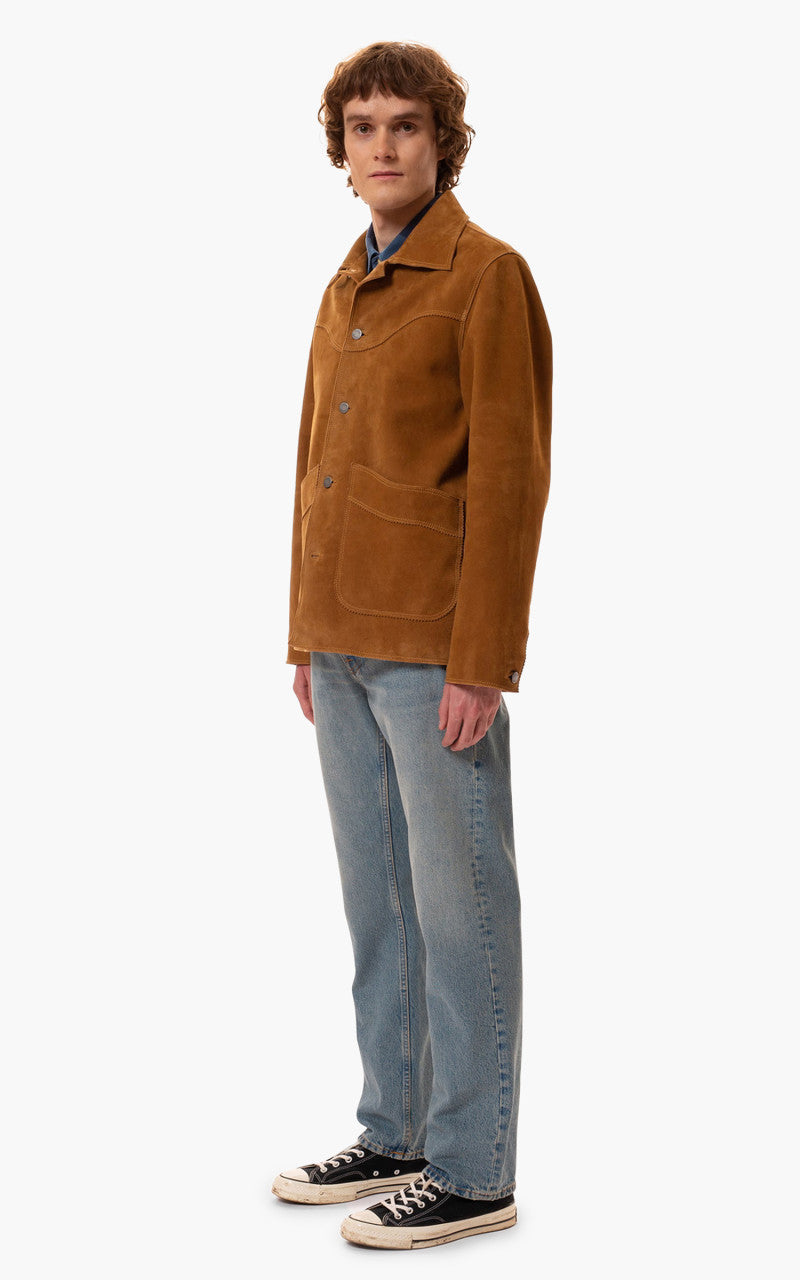 Nudie Jeans Muddy Nubuck Jacket Camel