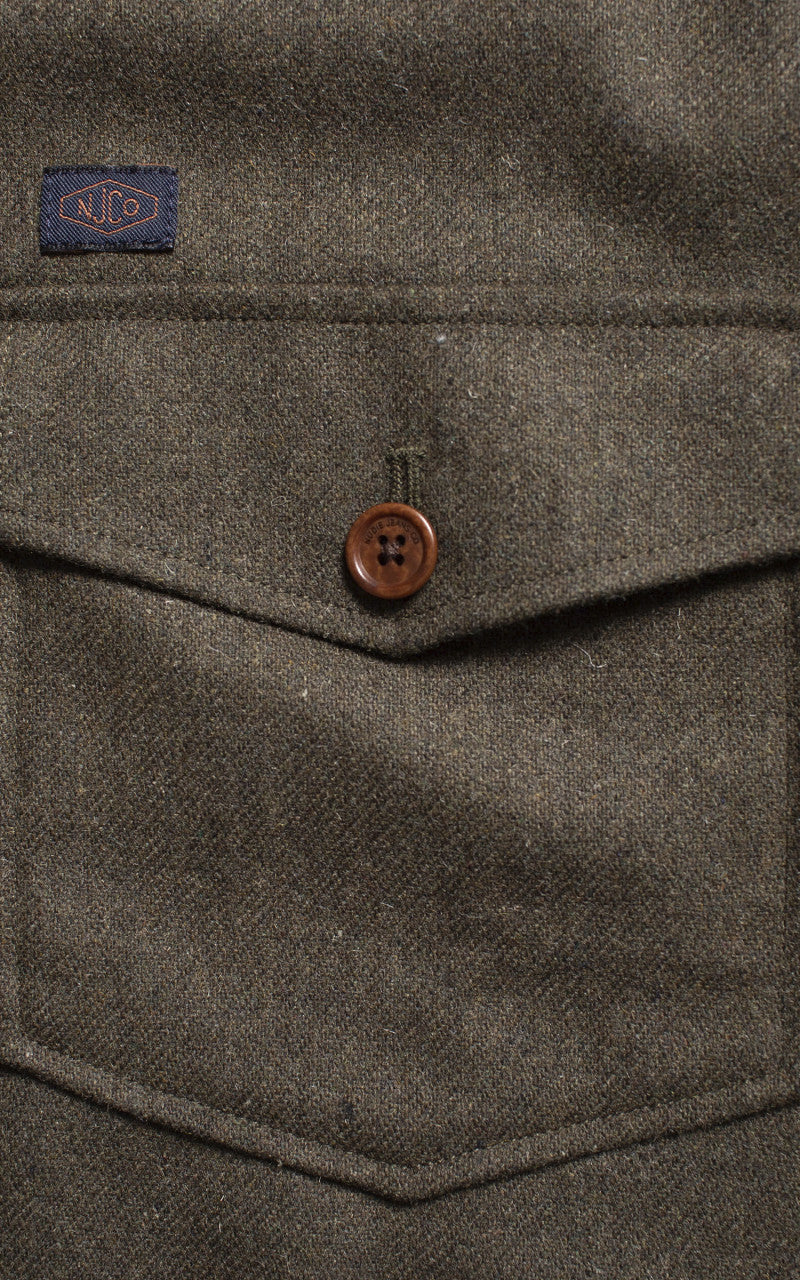 Nudie Jeans Vincent Melange Board Shirt Green Melange