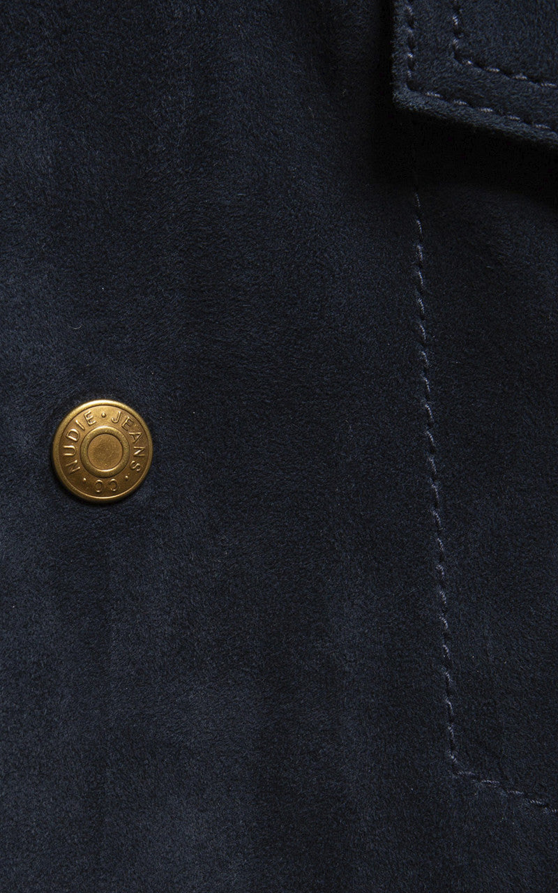 Nudie Jeans Robby Nubuck Jacket Navy