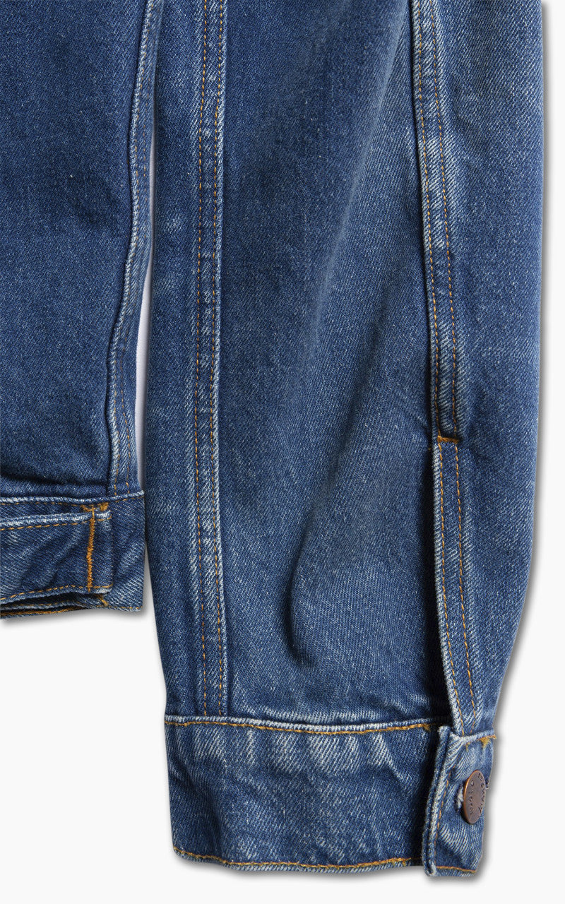 Nudie Jeans Danny Greasy Denim Jacket Mid Blue