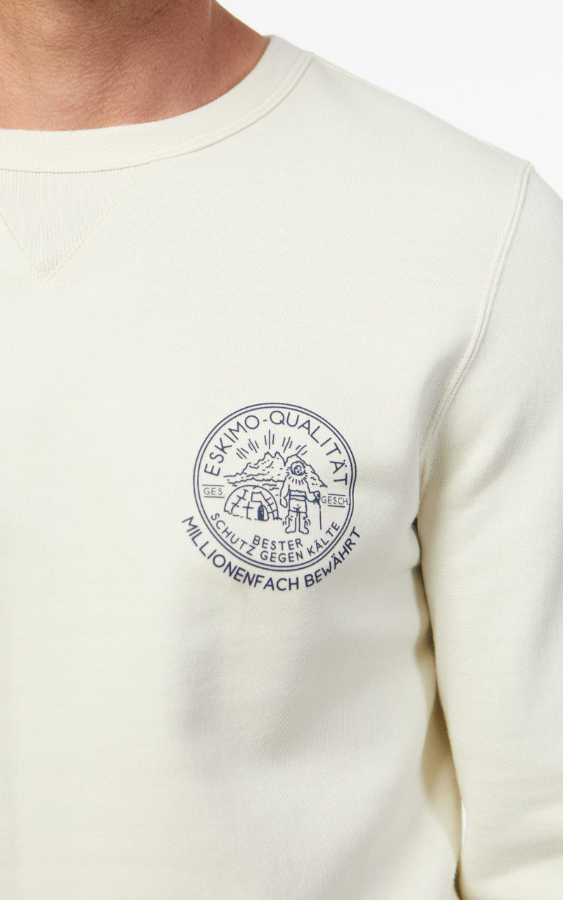Merz b. Schwanen 344 Sweatshirt Eskimo Oat
