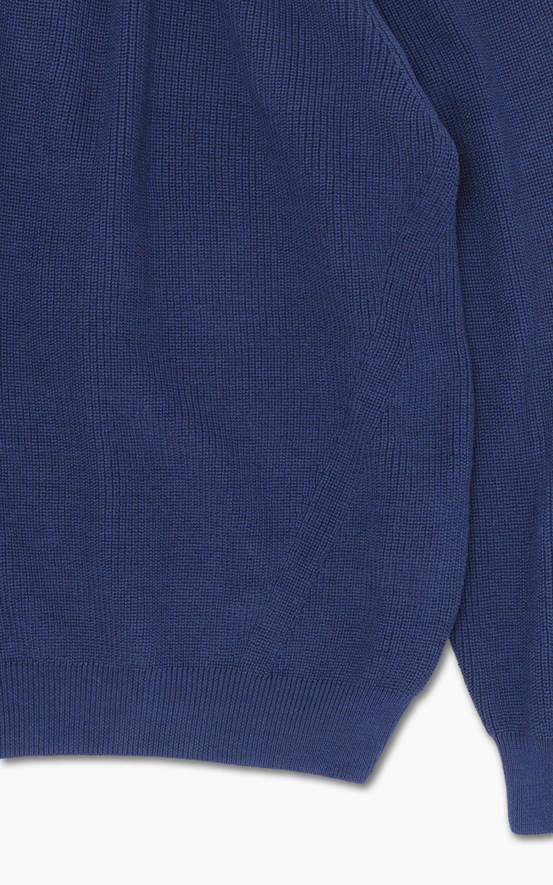 Still By Hand Yak Mix Cotton Sweater Blue