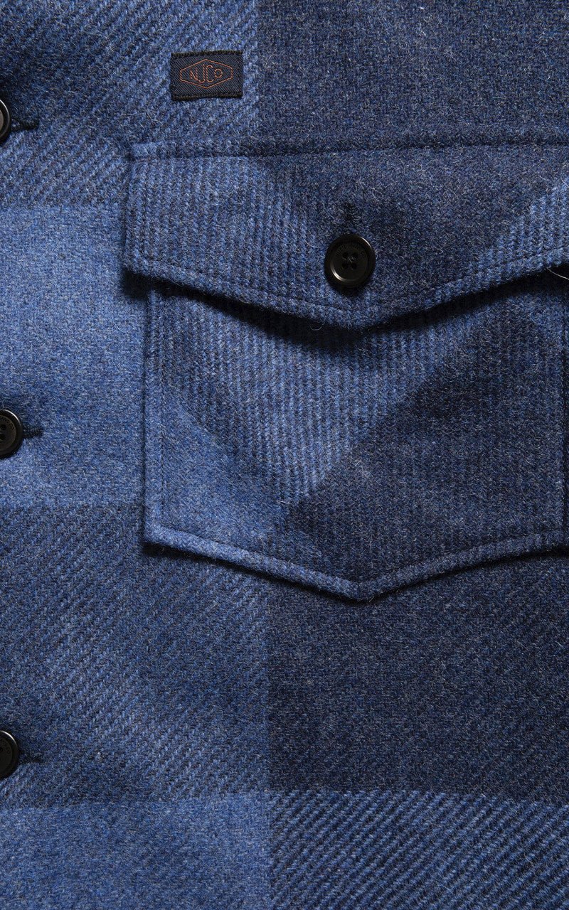 Nudie Jeans Vincent Buffalo Check Shirt Blue