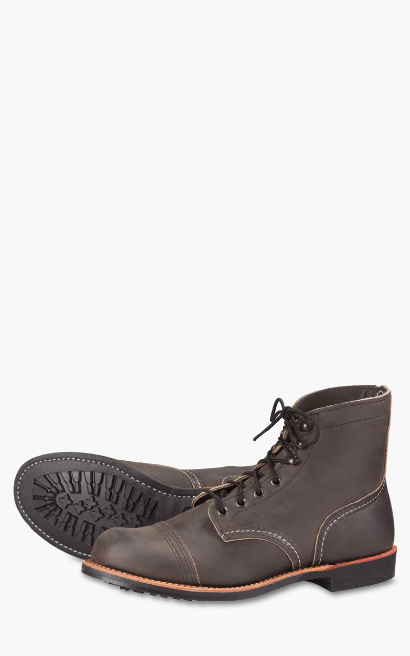Red Wing Shoes 8086D Iron Ranger Charcoal Rough & Tough