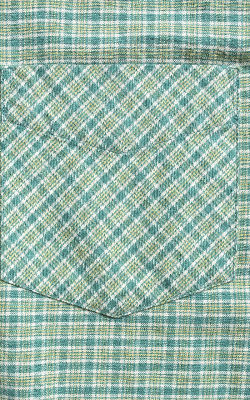 Nudie Jeans Filip Checked BD Shirt Green