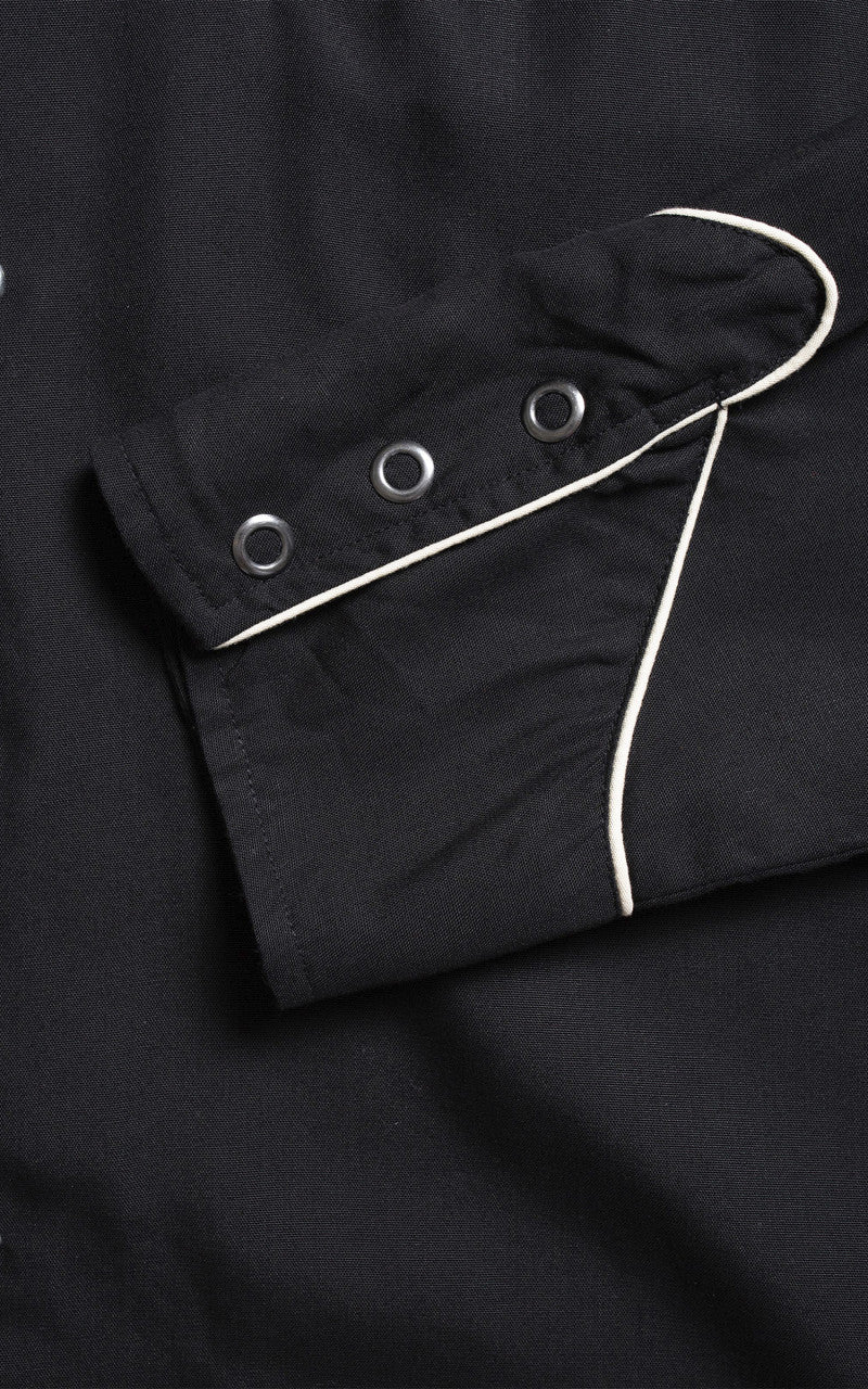 Nudie Jeans Gonzo Western Guitar Shirt Black