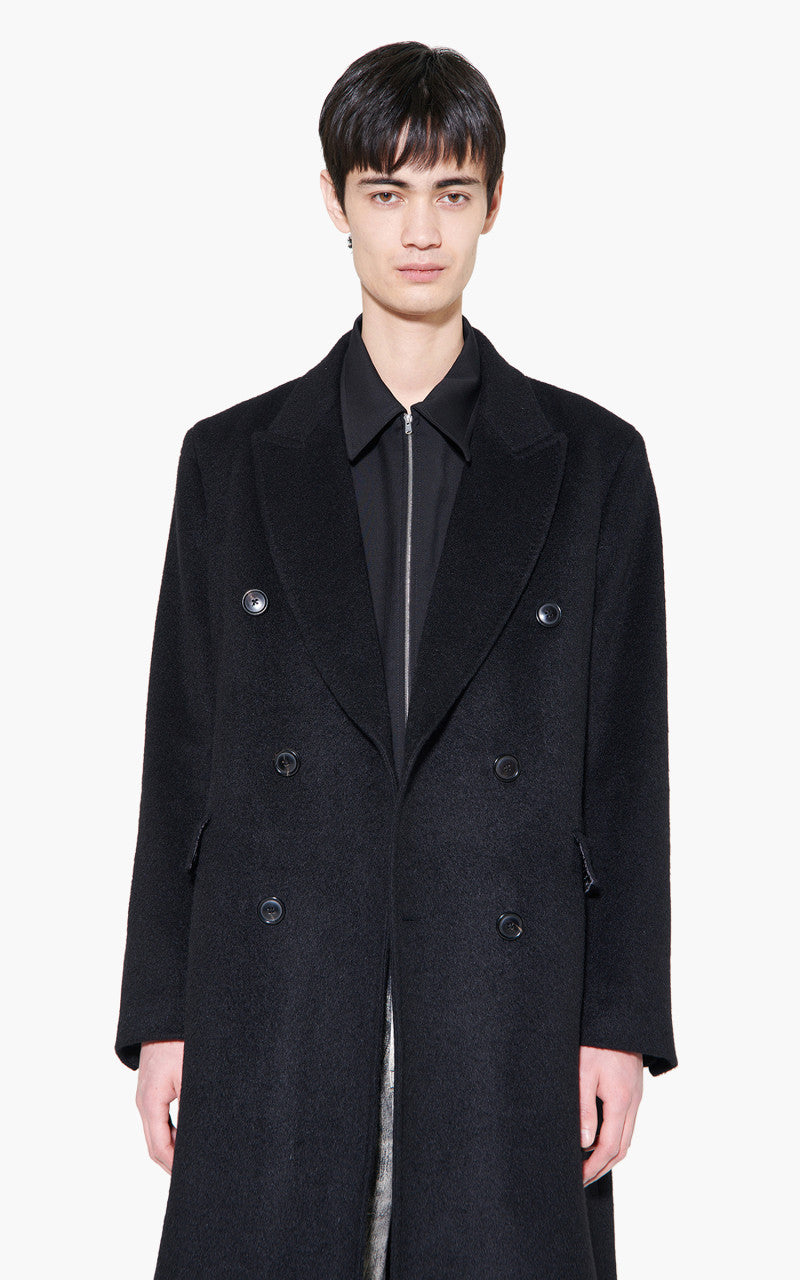 Our Legacy Whale Coat Black Hairy Wool