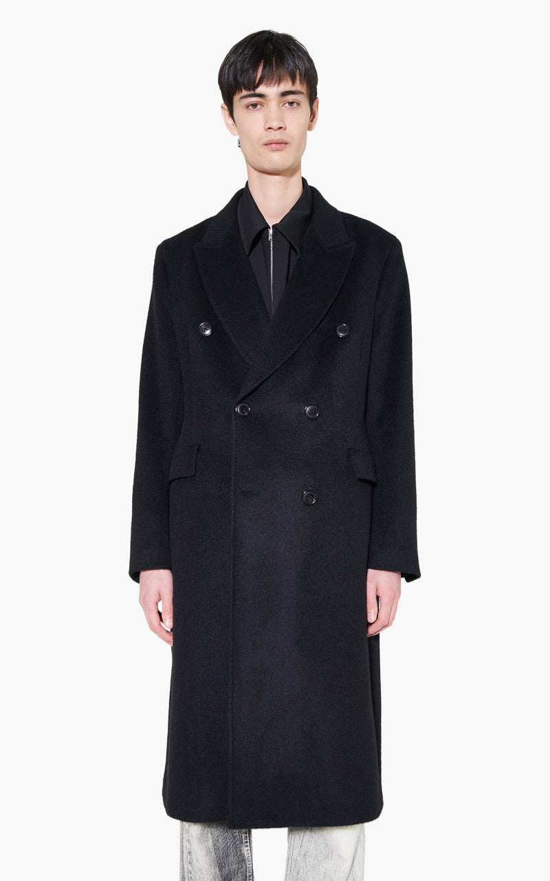Our Legacy Whale Coat Black Hairy Wool