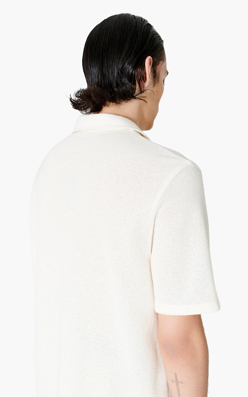 Our Legacy Box Shirt Short Sleeve White Boucle