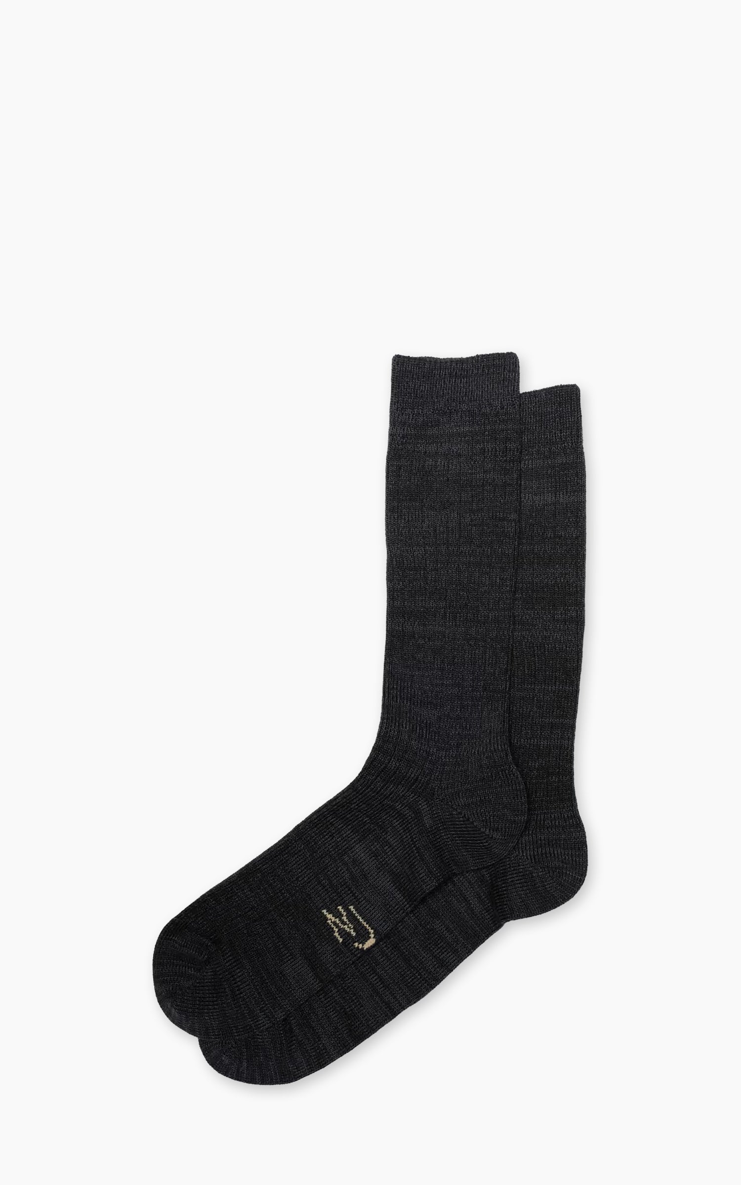 Nudie Jeans Rasmusson Mens Rib Sock Dark Grey