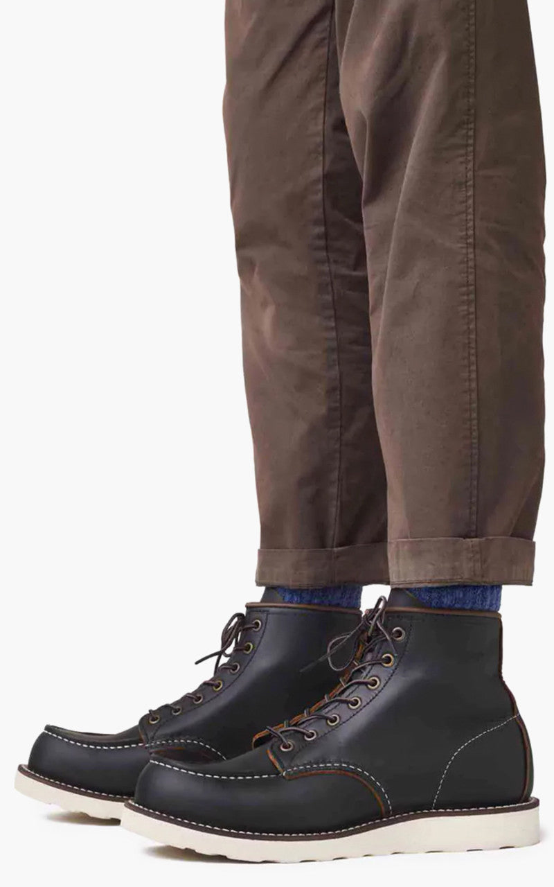 Red Wing Shoes 8849D Moc Toe Black Prairie Leather