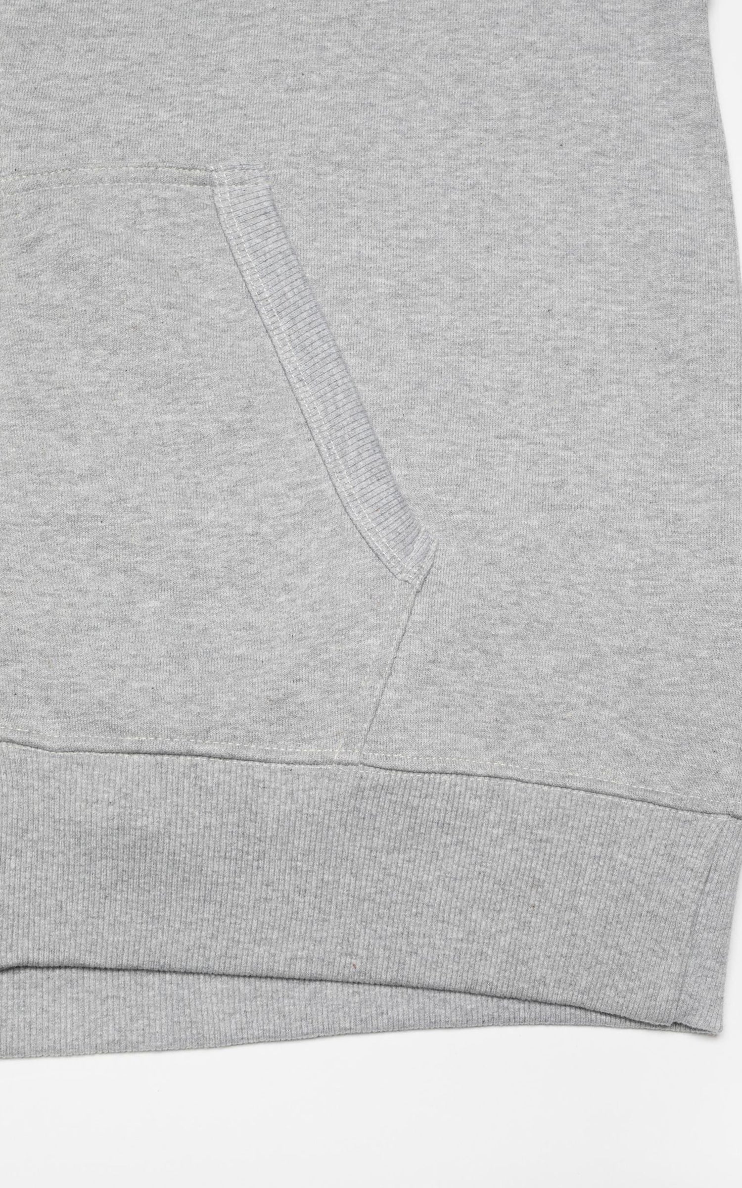 Nudie Jeans Gunde Logo Zip Greymelange