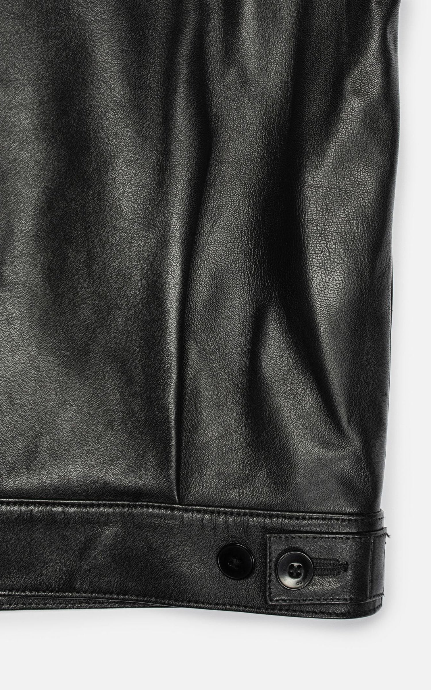 Nudie Jeans Blake Zip Jacket Leather Black