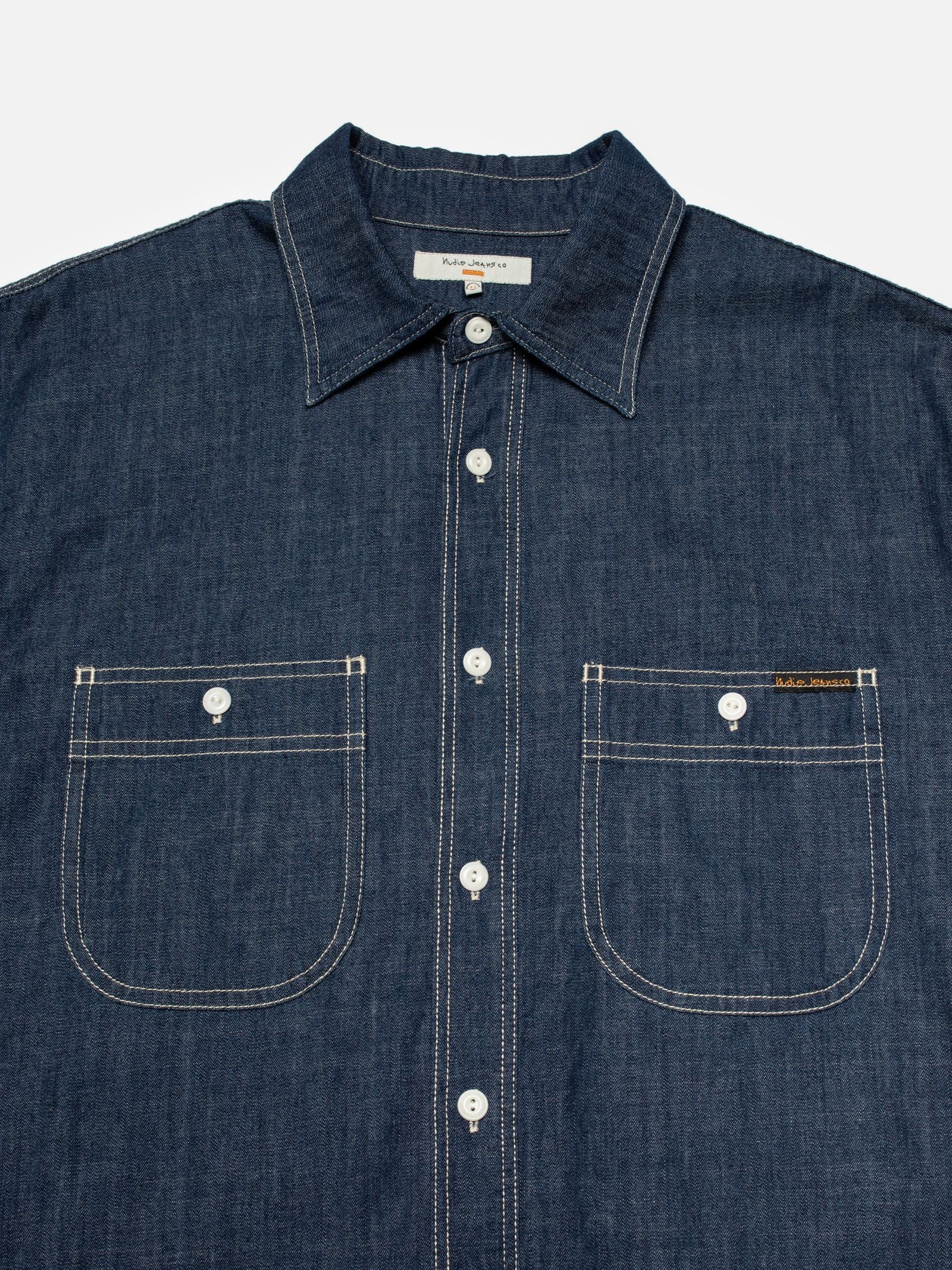 Nudie Jeans Julian Denim Shirt Rinsed
