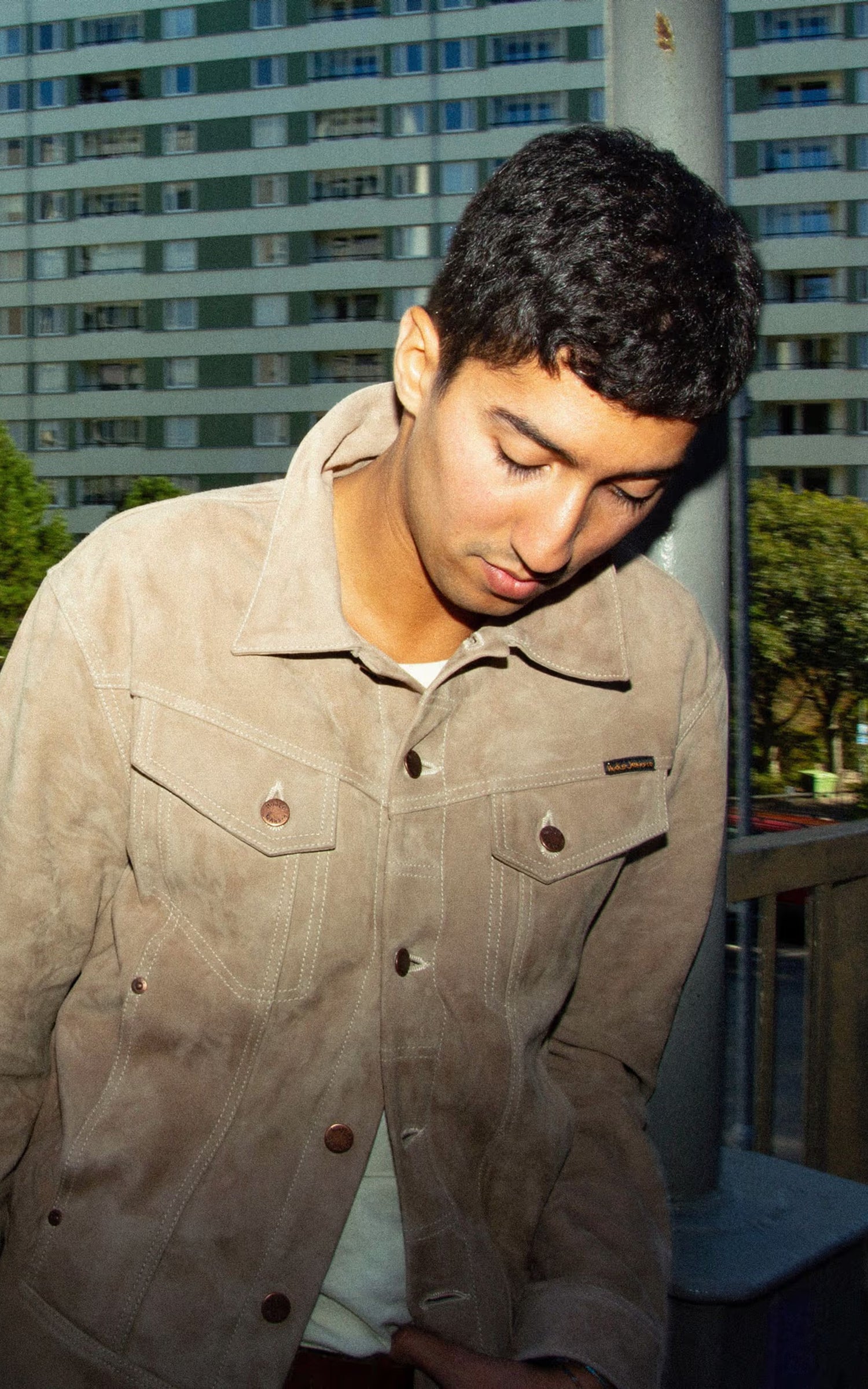 Nudie Jeans Willy Suede Jacket Mud