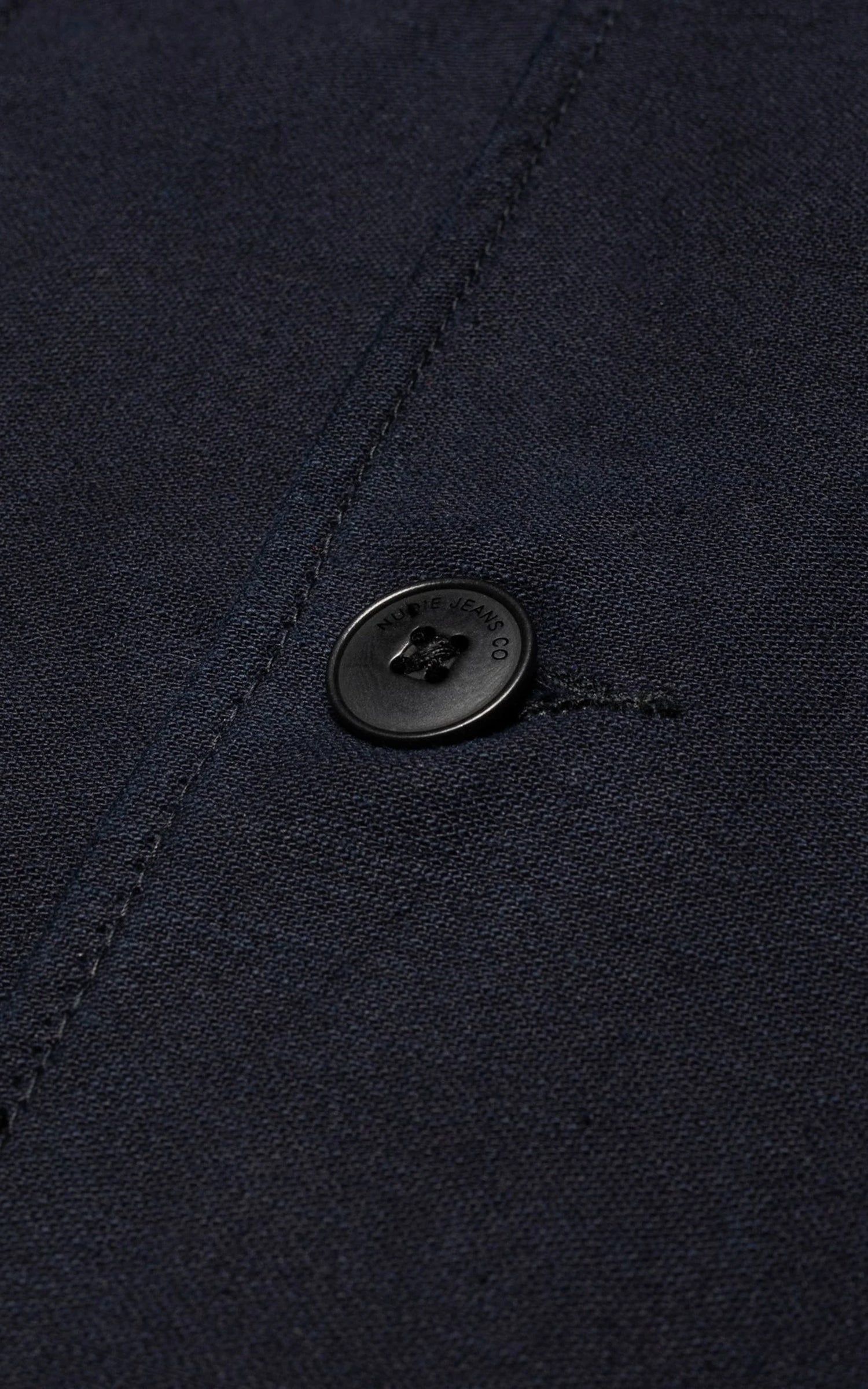 Nudie Jeans Nino Shirt Back Sateen Indigo